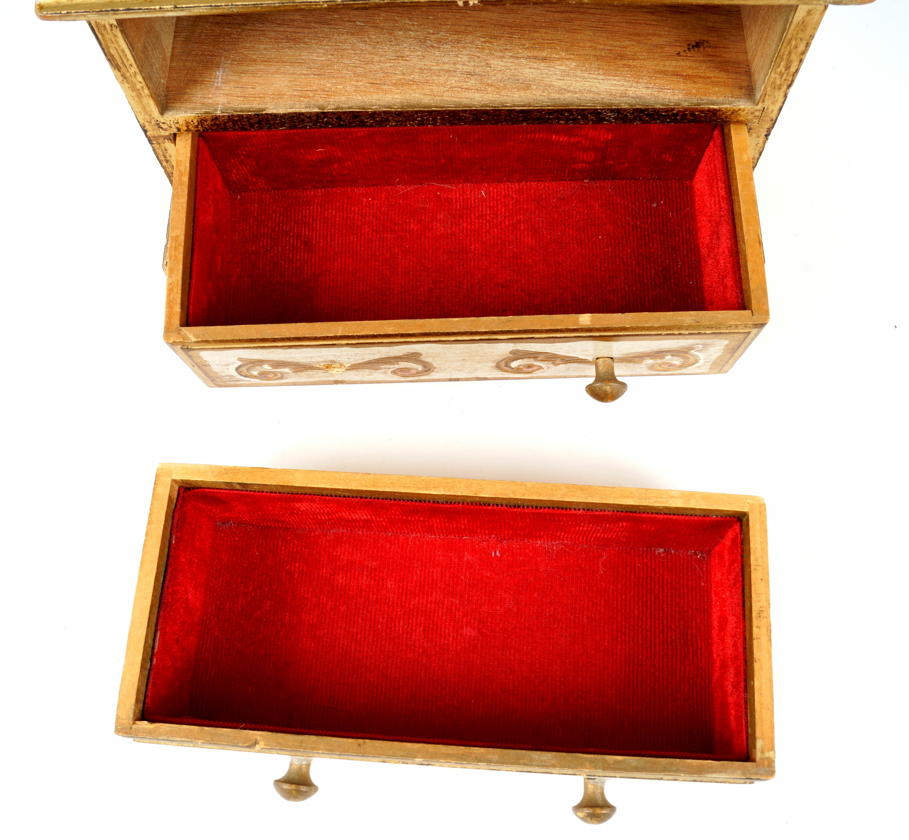 Florentine Armoire-Style Musical Jewelry Box