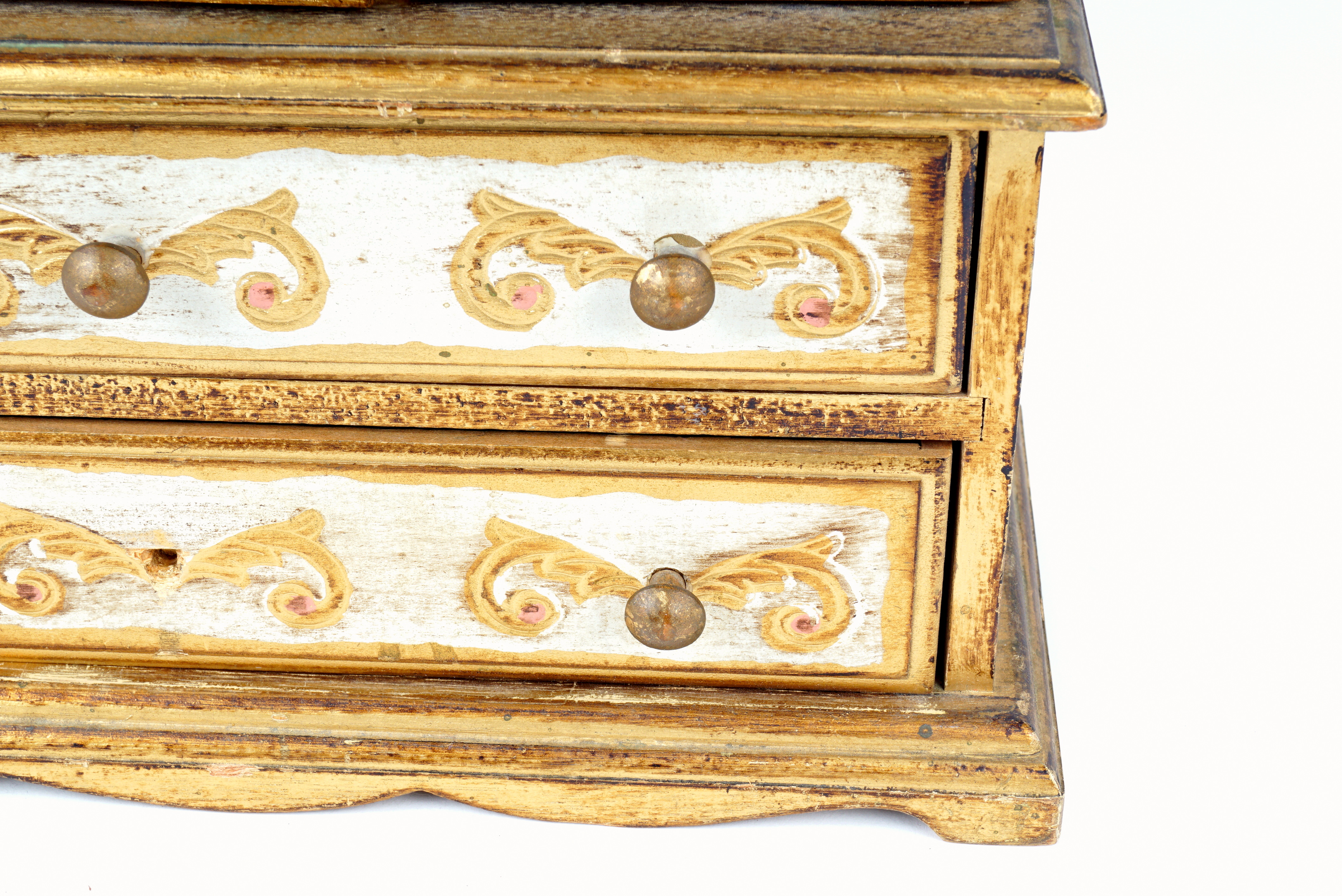 Florentine Armoire-Style Musical Jewelry Box