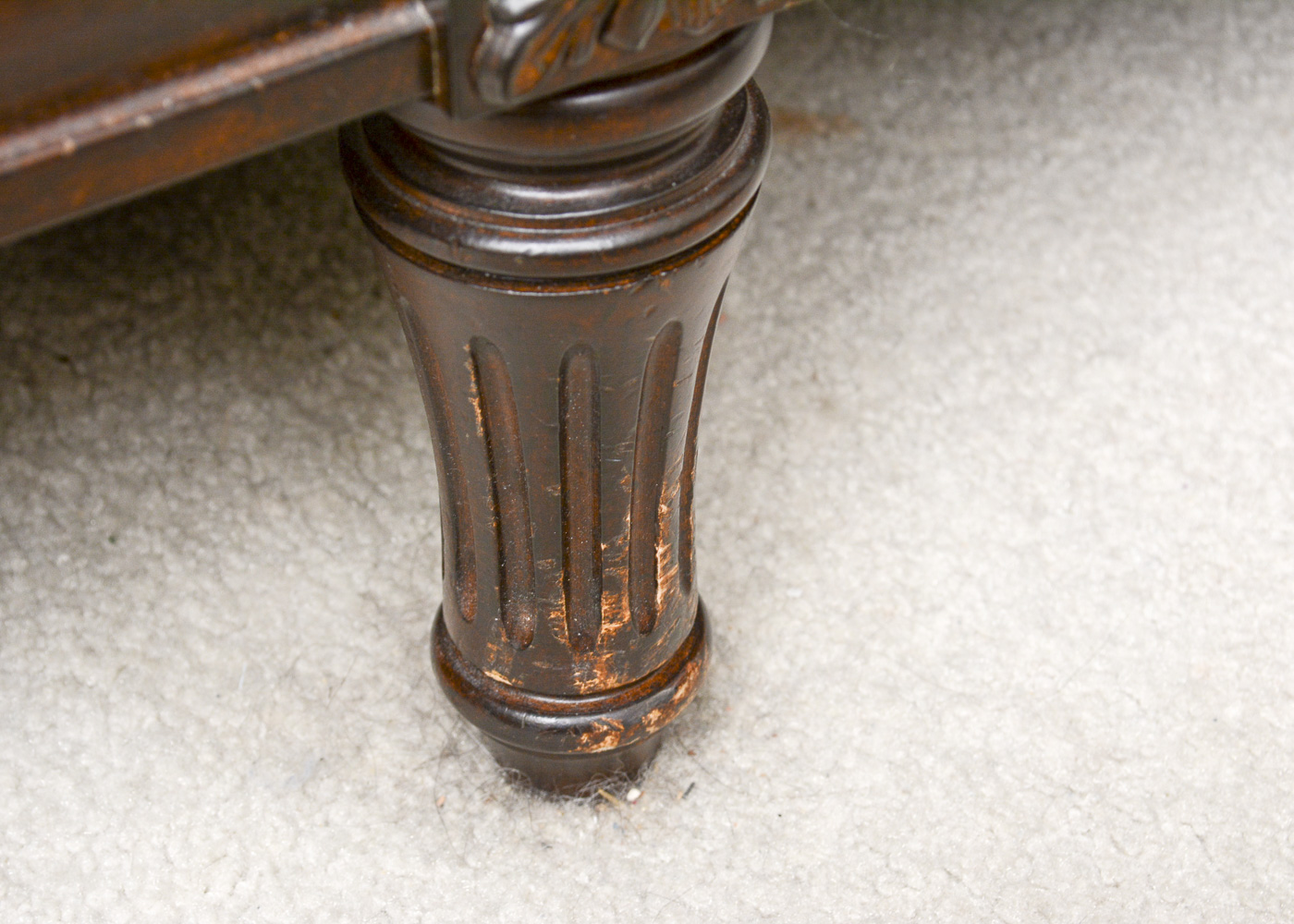 Louis XVI Style Blue Velour Sofa