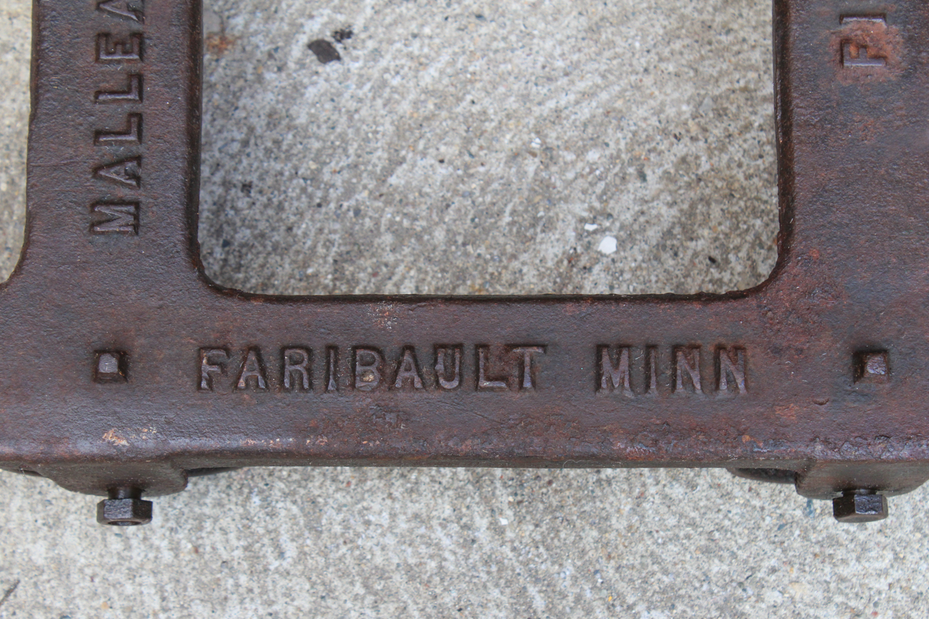 Mid 1800s Cast Iron Ice Block Cart