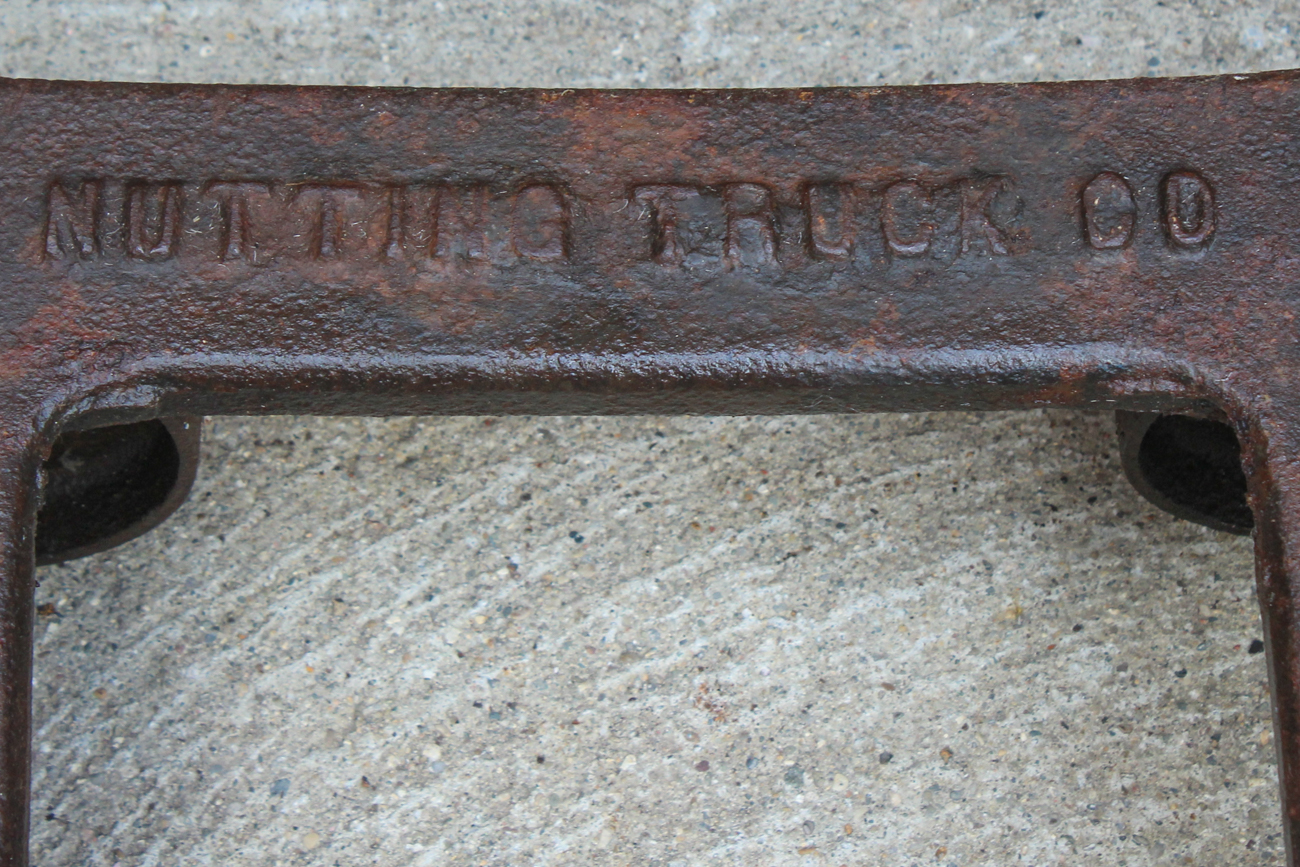 Mid 1800s Cast Iron Ice Block Cart