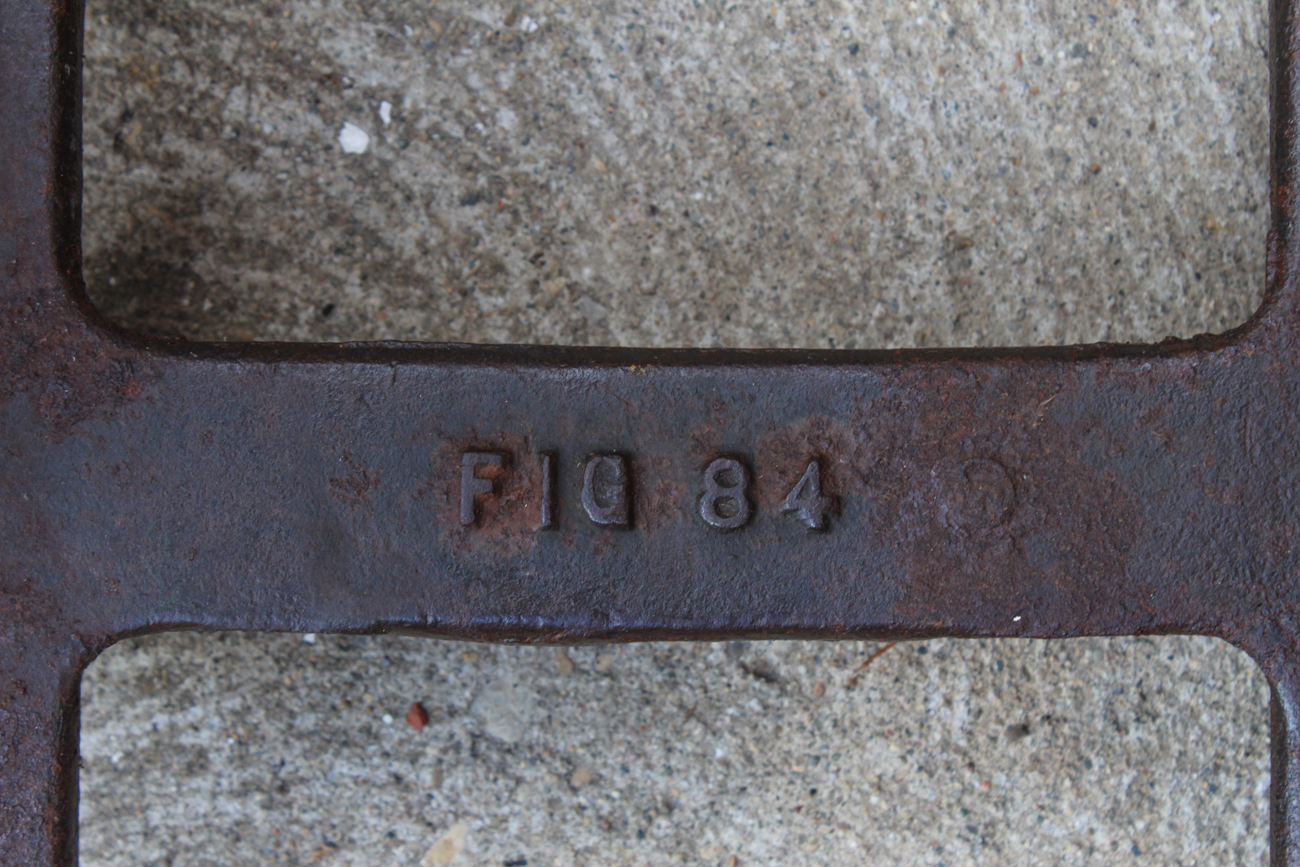 Mid 1800s Cast Iron Ice Block Cart