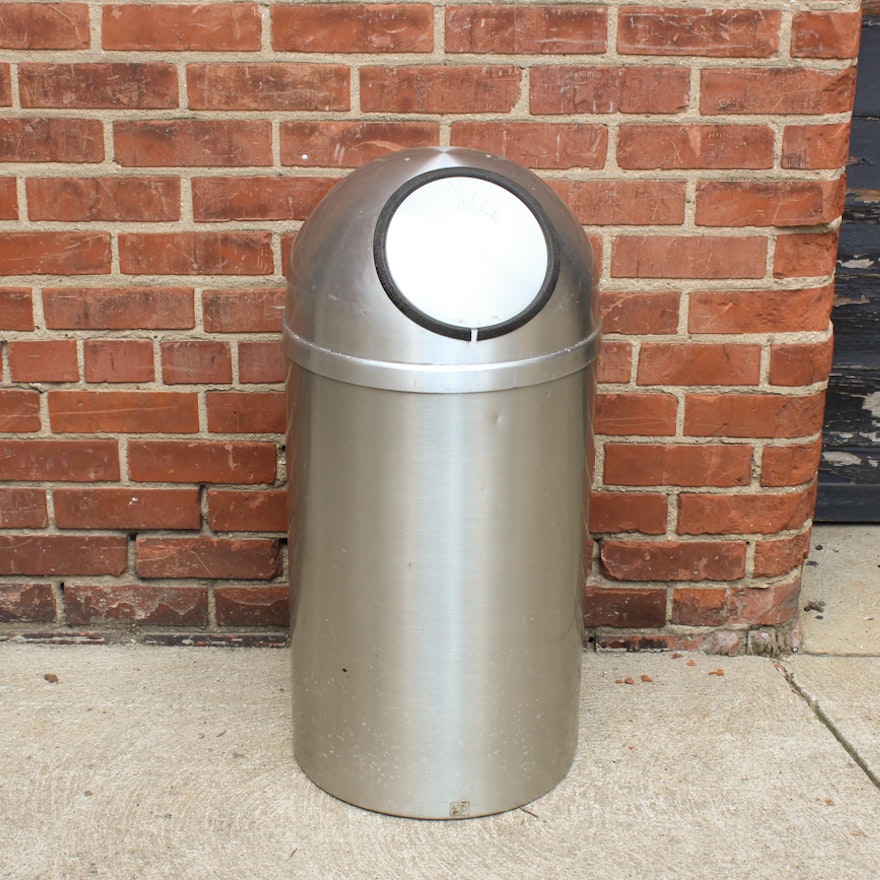 Vintage Domed Trash Bin