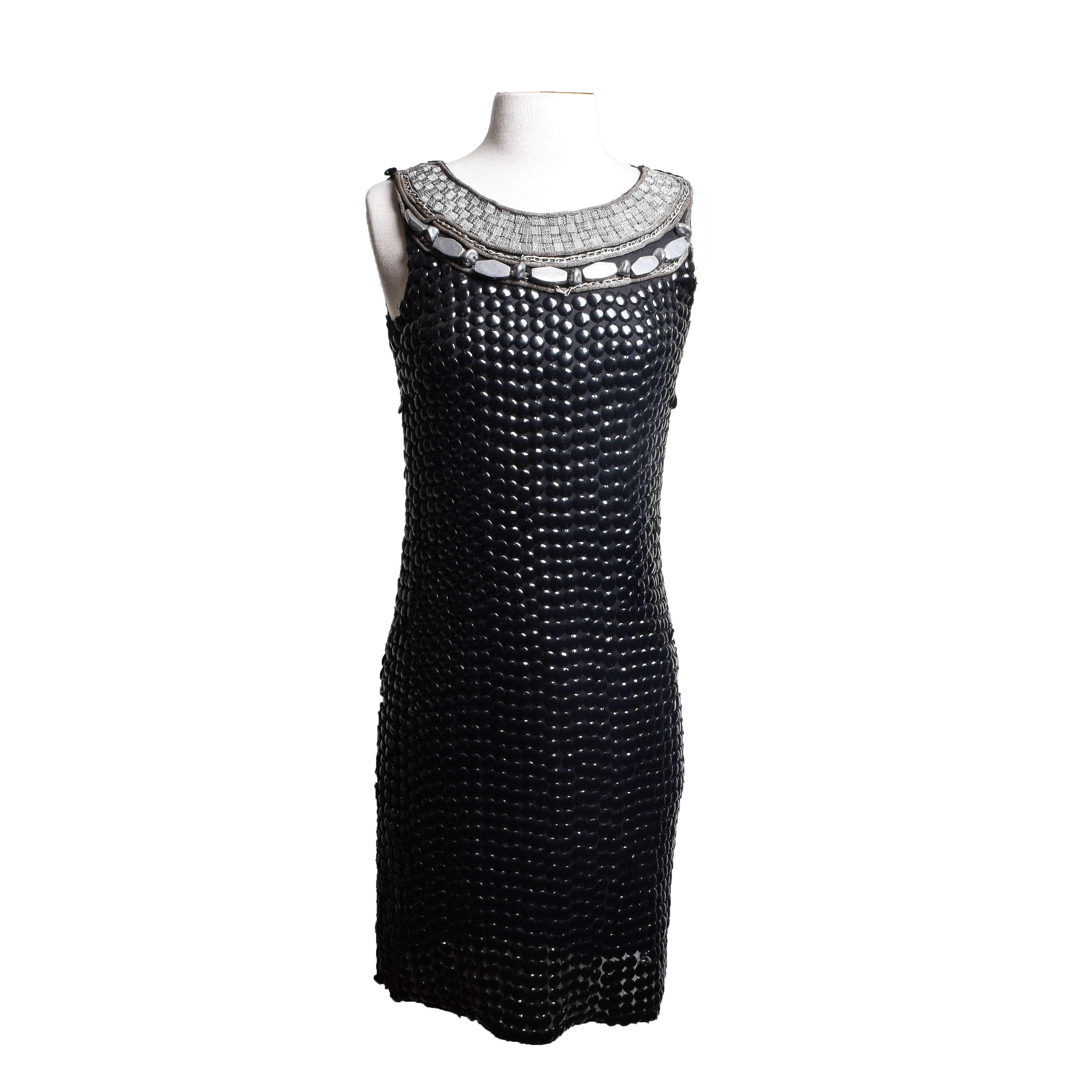 Trelise Cooper Pencil Dress with Metal and Sequined Accents