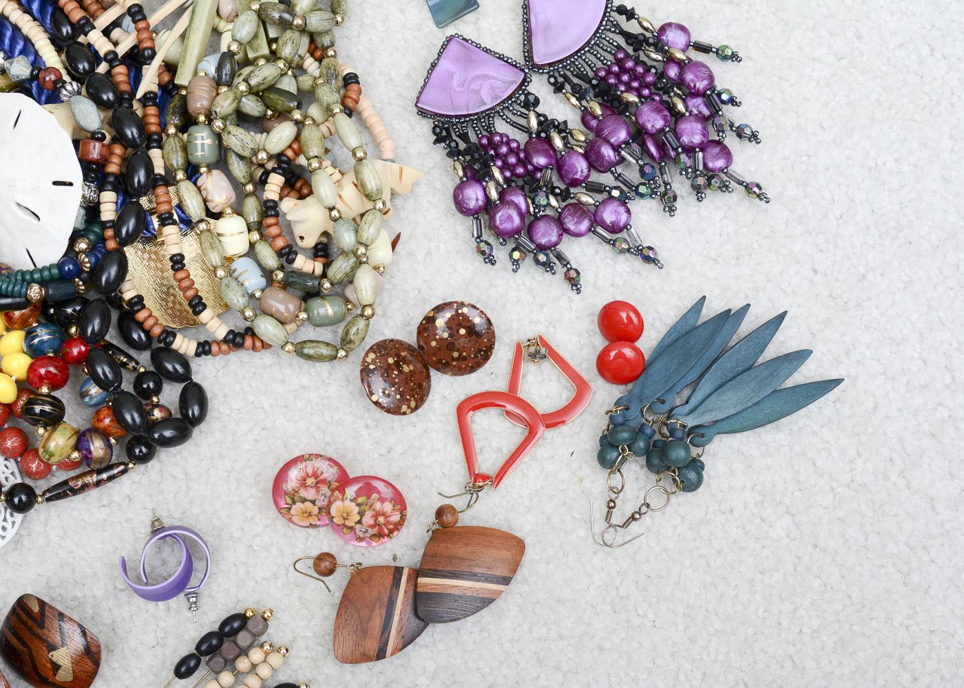 Assorted Costume Jewelry Including Bangle Bracelets