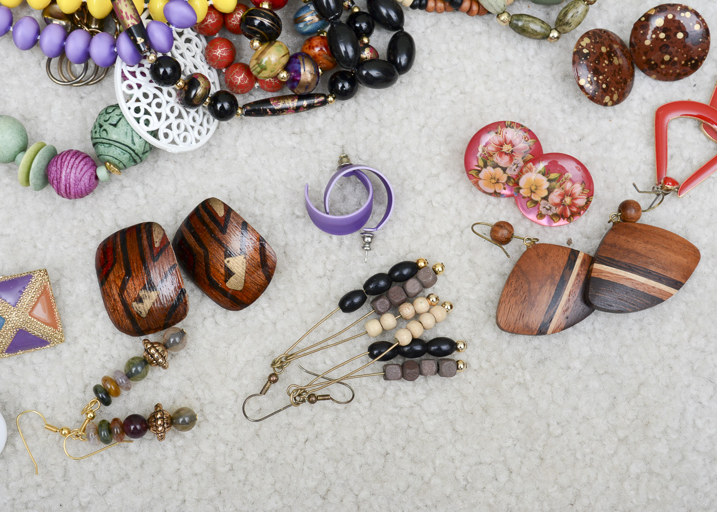 Assorted Costume Jewelry Including Bangle Bracelets