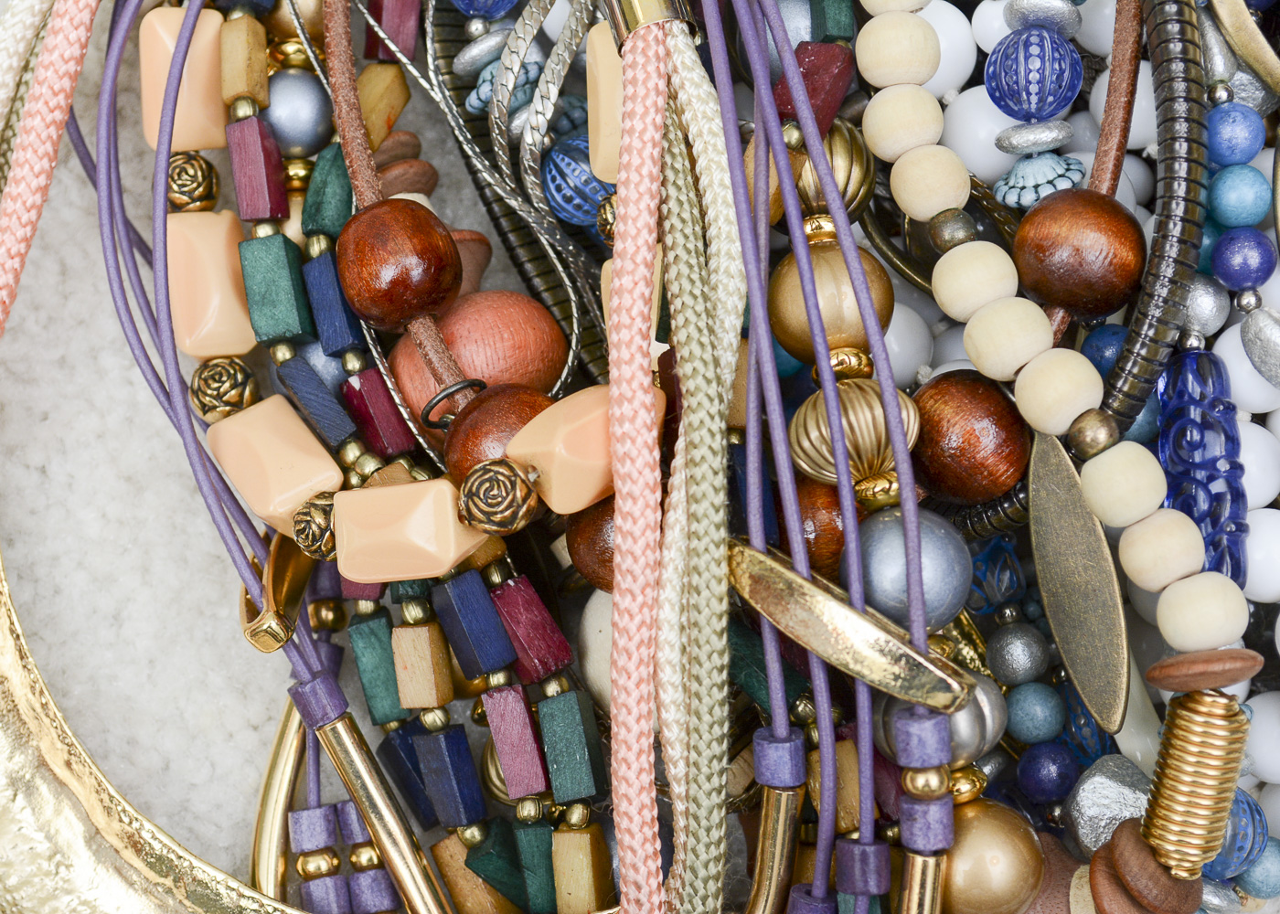 Assorted Costume Jewelry Including Gold Tone Earrings