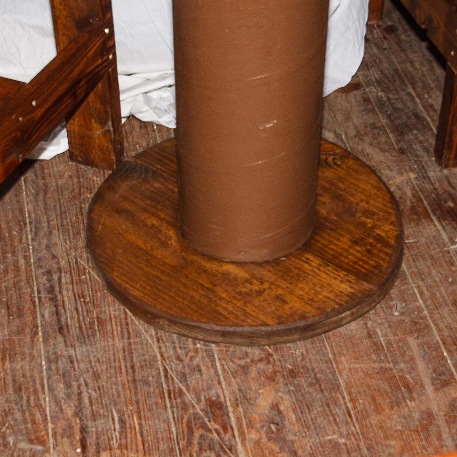 Rustic Wooden High Top Table with Chairs