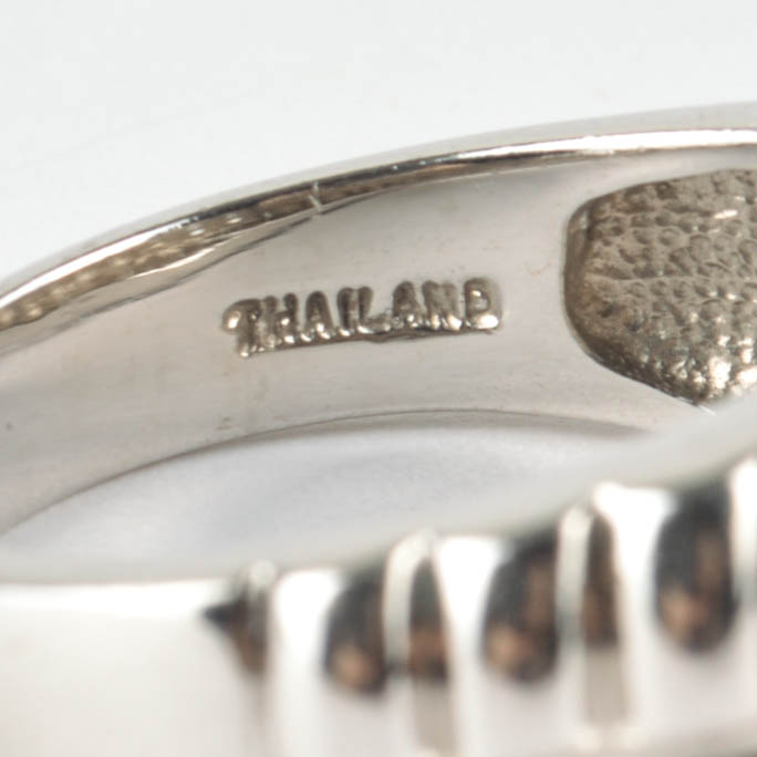 Simon G Stainless Steel Bracelet and Sterling Silver Ring