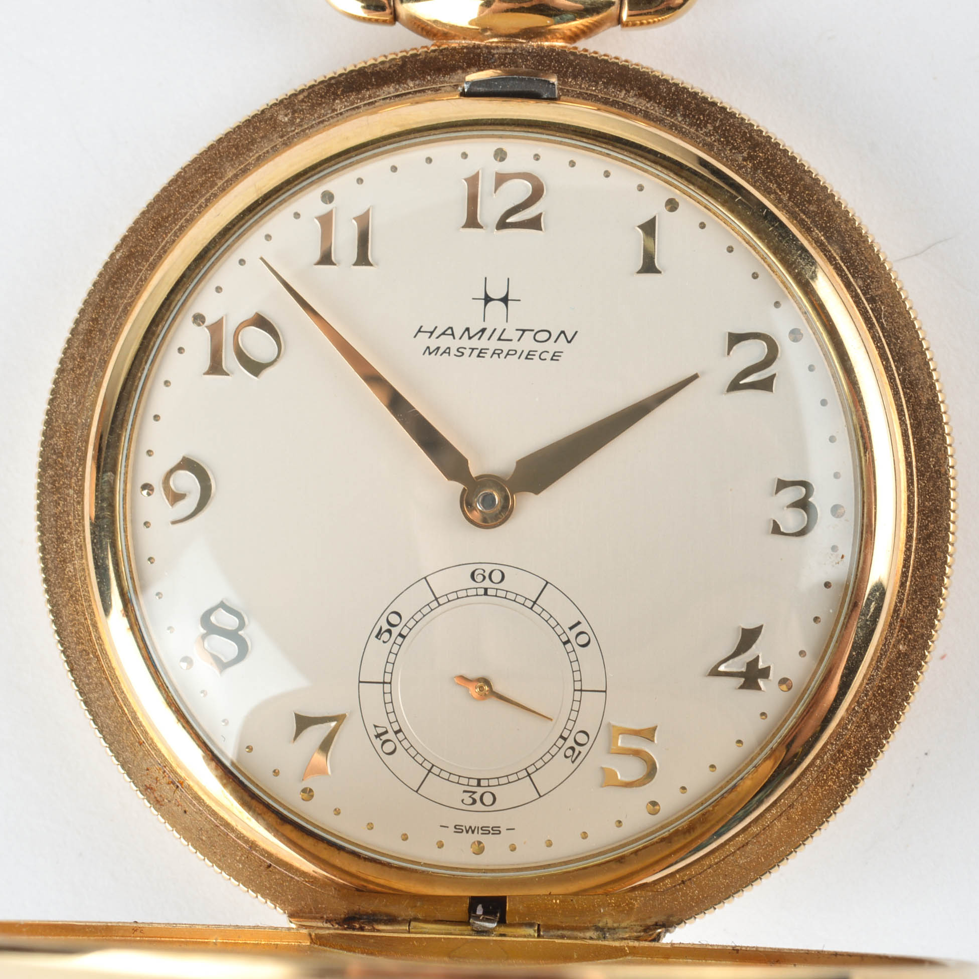 Hamilton Masterpiece Gold Plate Pocket Watch