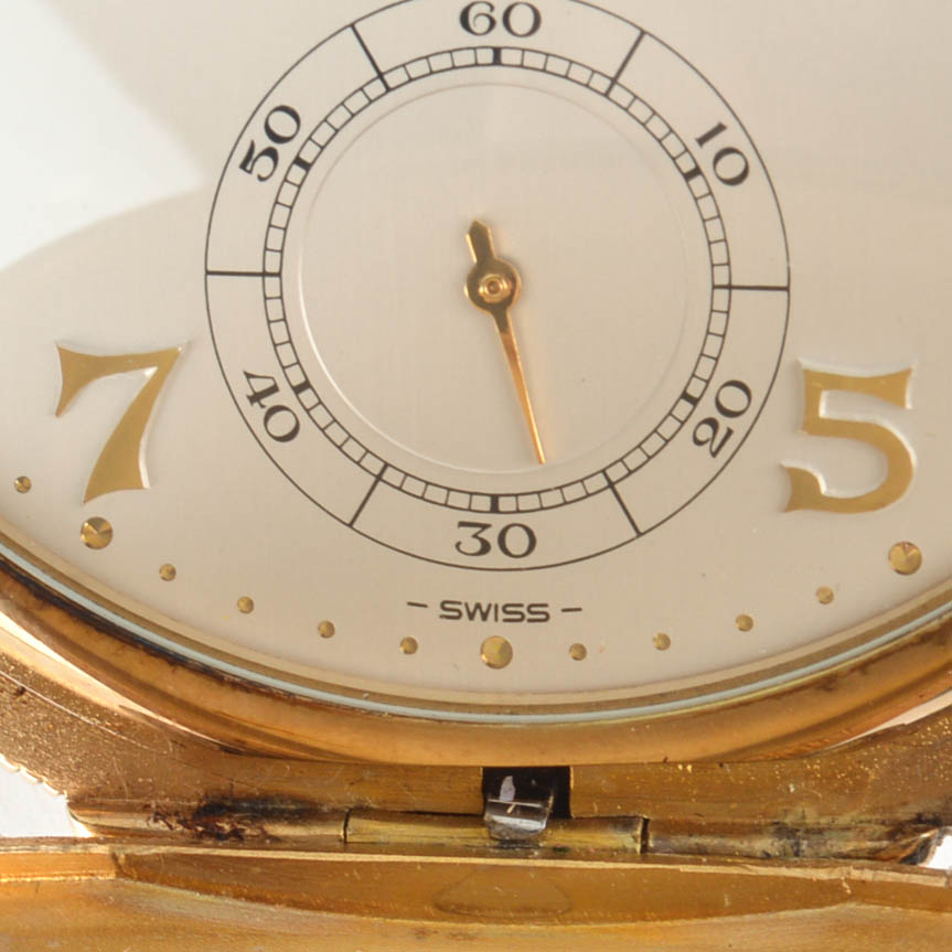 Hamilton Masterpiece Gold Plate Pocket Watch