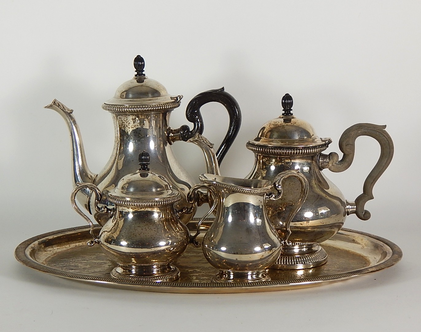 Gorham "Newport" Silver Plated Tea and Coffee Service