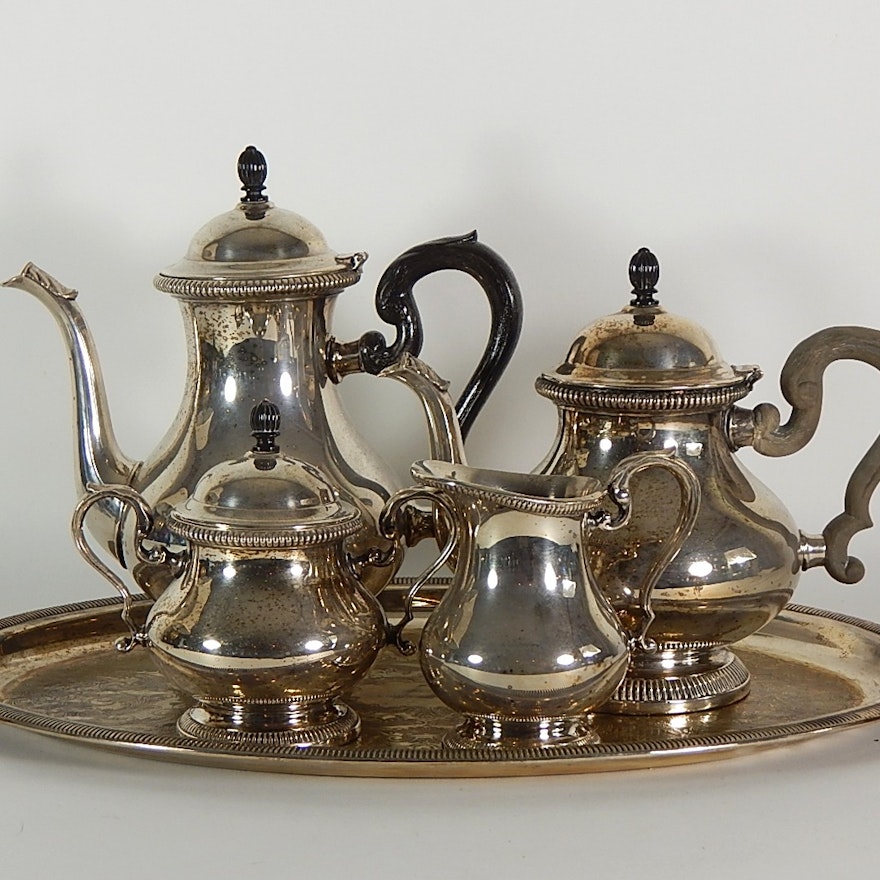 Gorham "Newport" Silver Plated Tea and Coffee Service