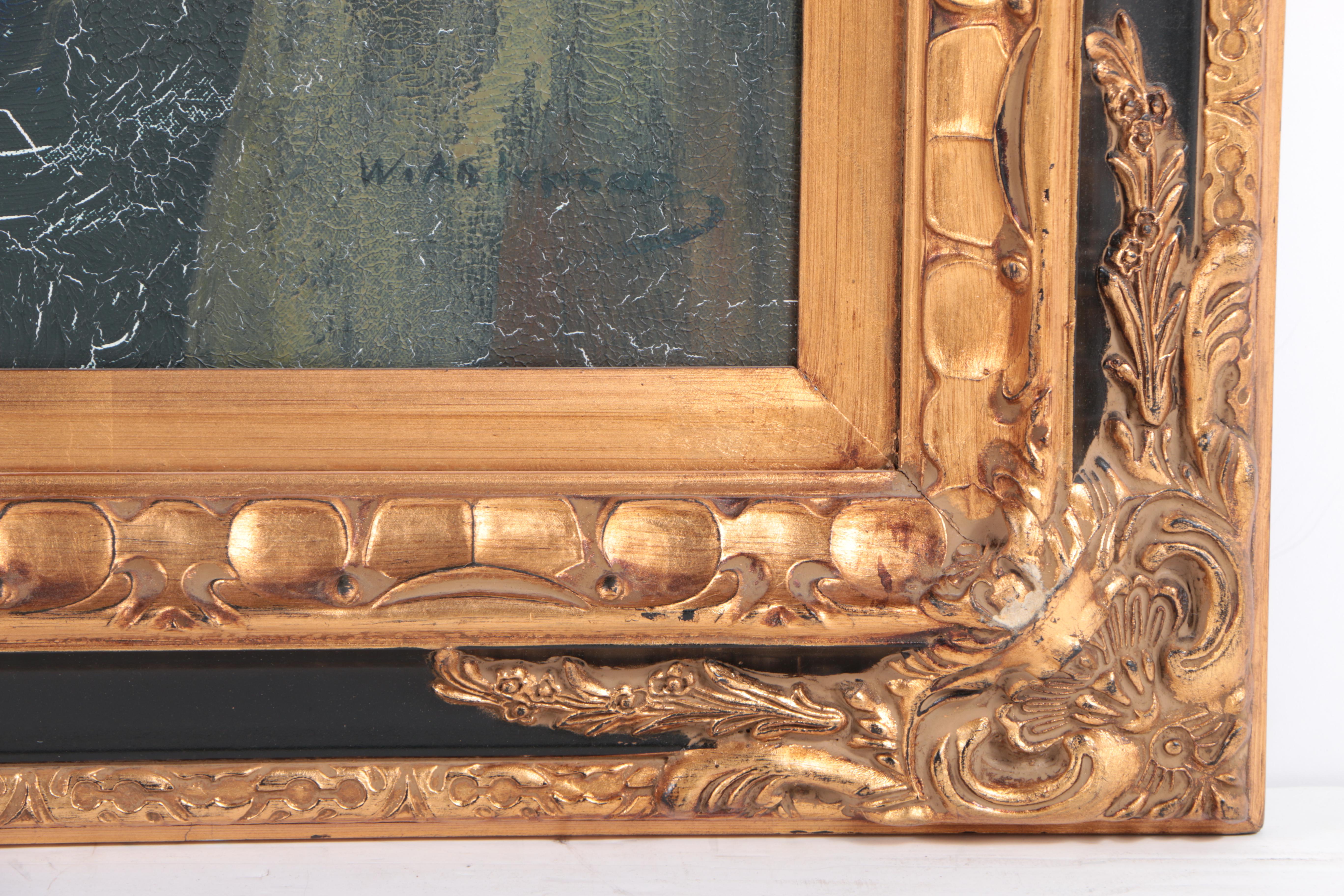 Oil Painting on Canvas of Elizabethan Era Couple