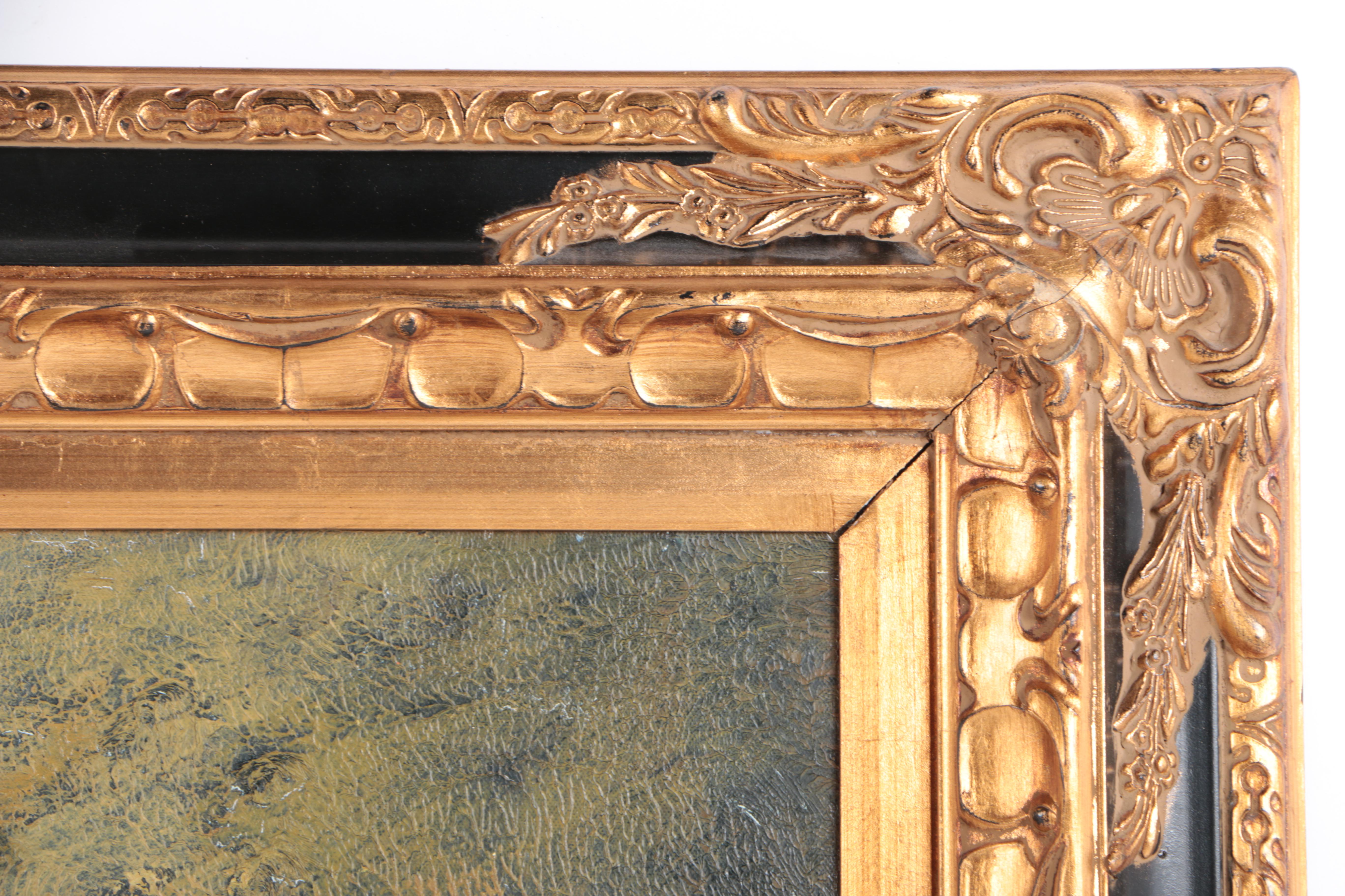 Oil Painting on Canvas of Elizabethan Era Couple