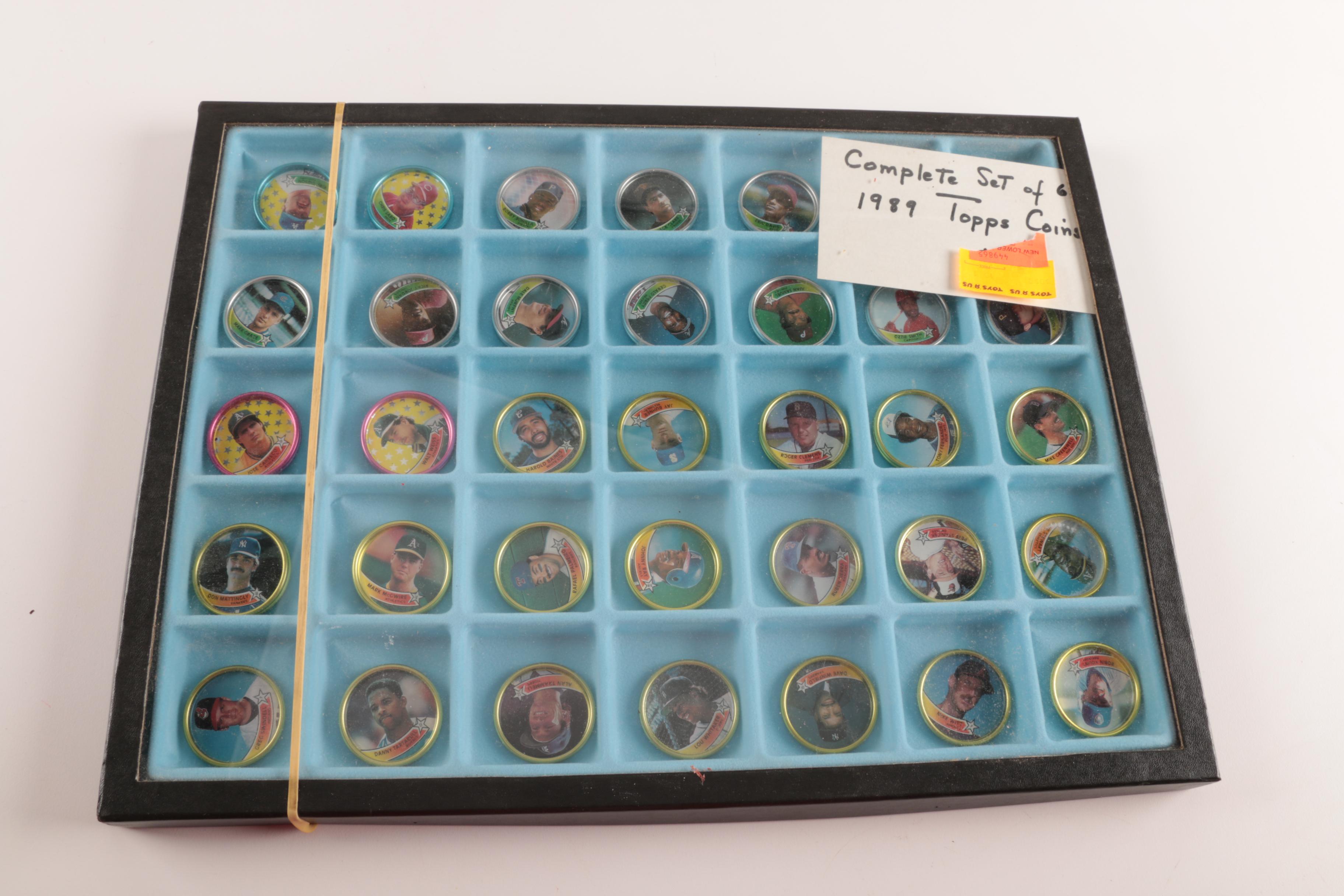 1989 Topps Baseball Coins and Starting Lineups Figures