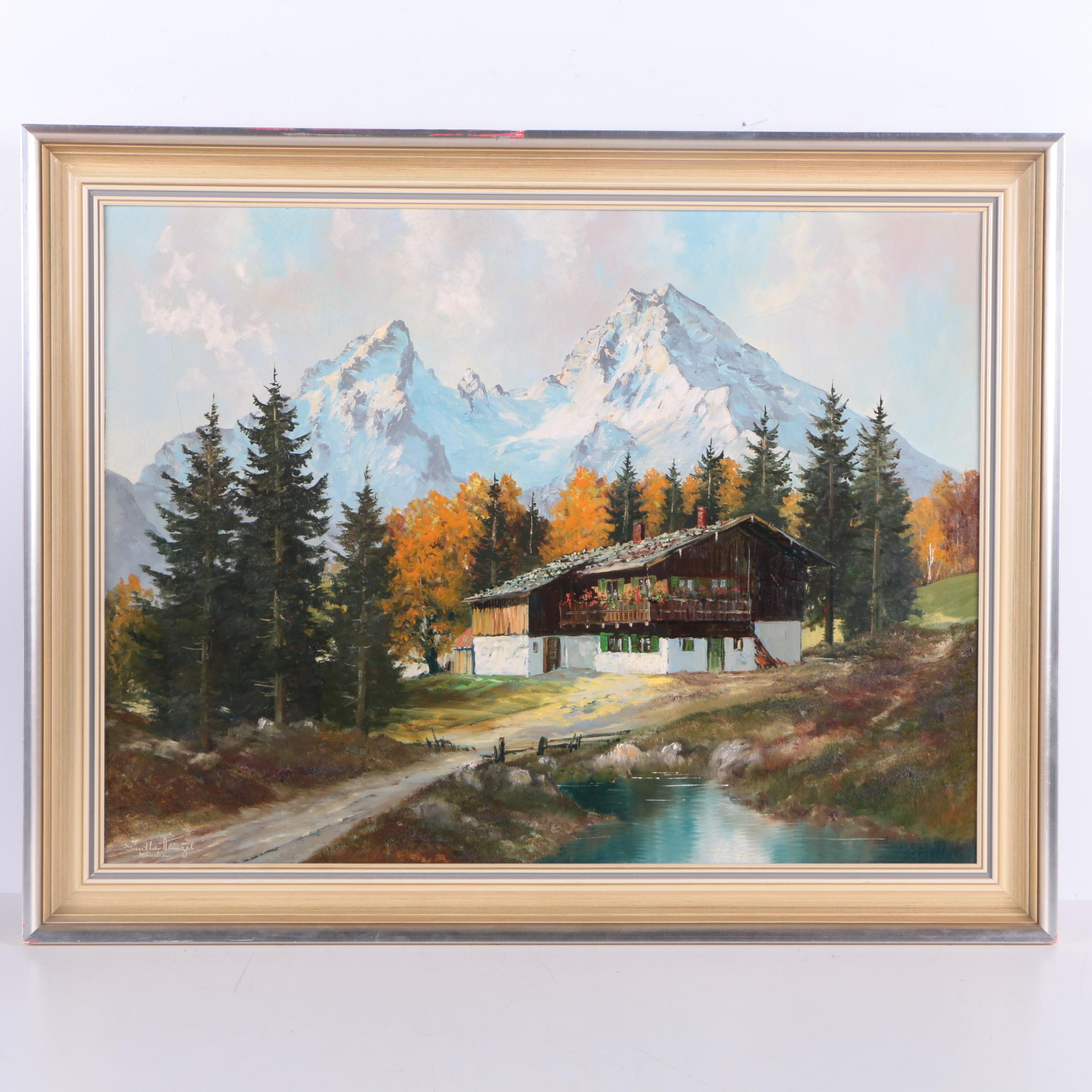 Günther Heinzel Oil Painting on Canvas