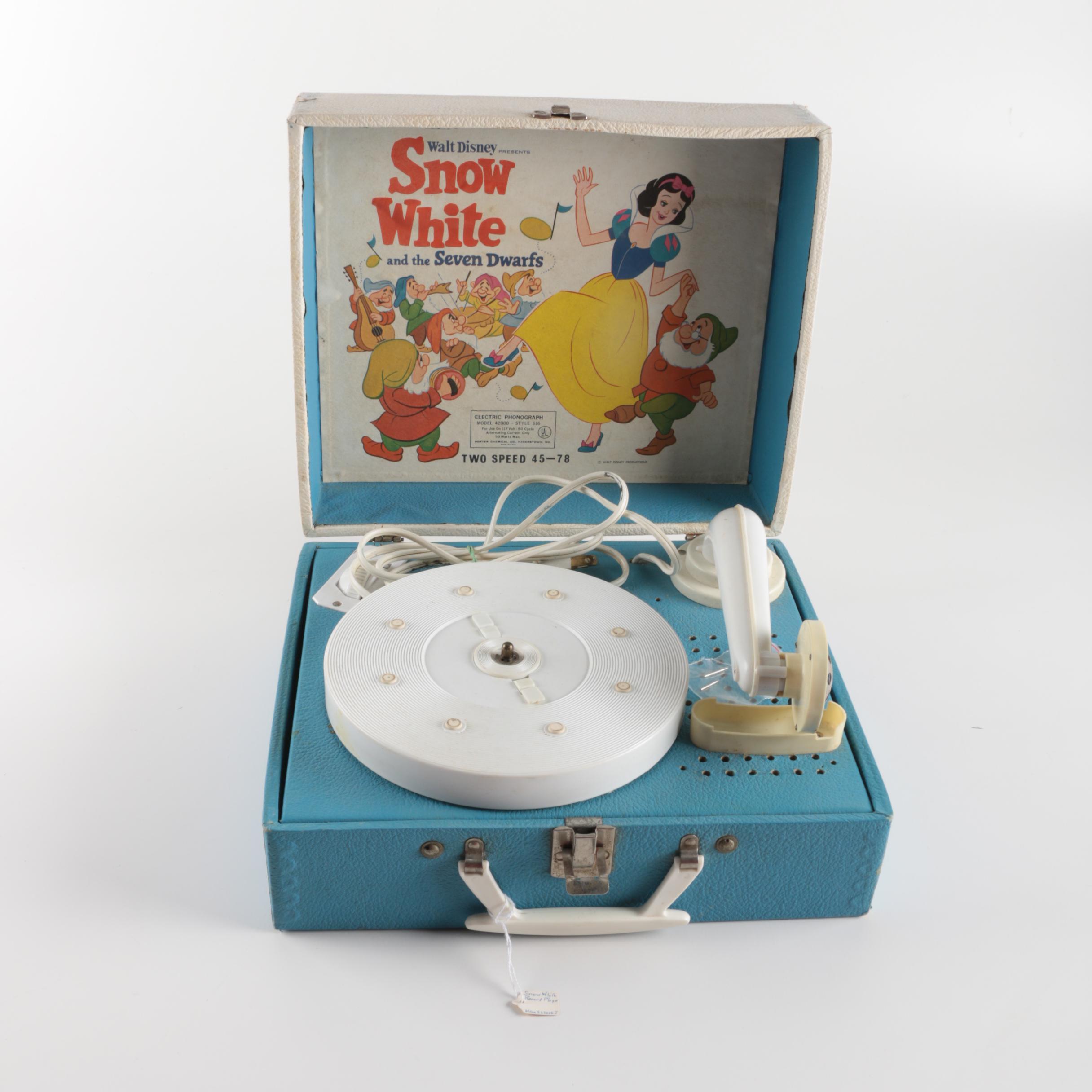 Snow White Themed Children's Record Player