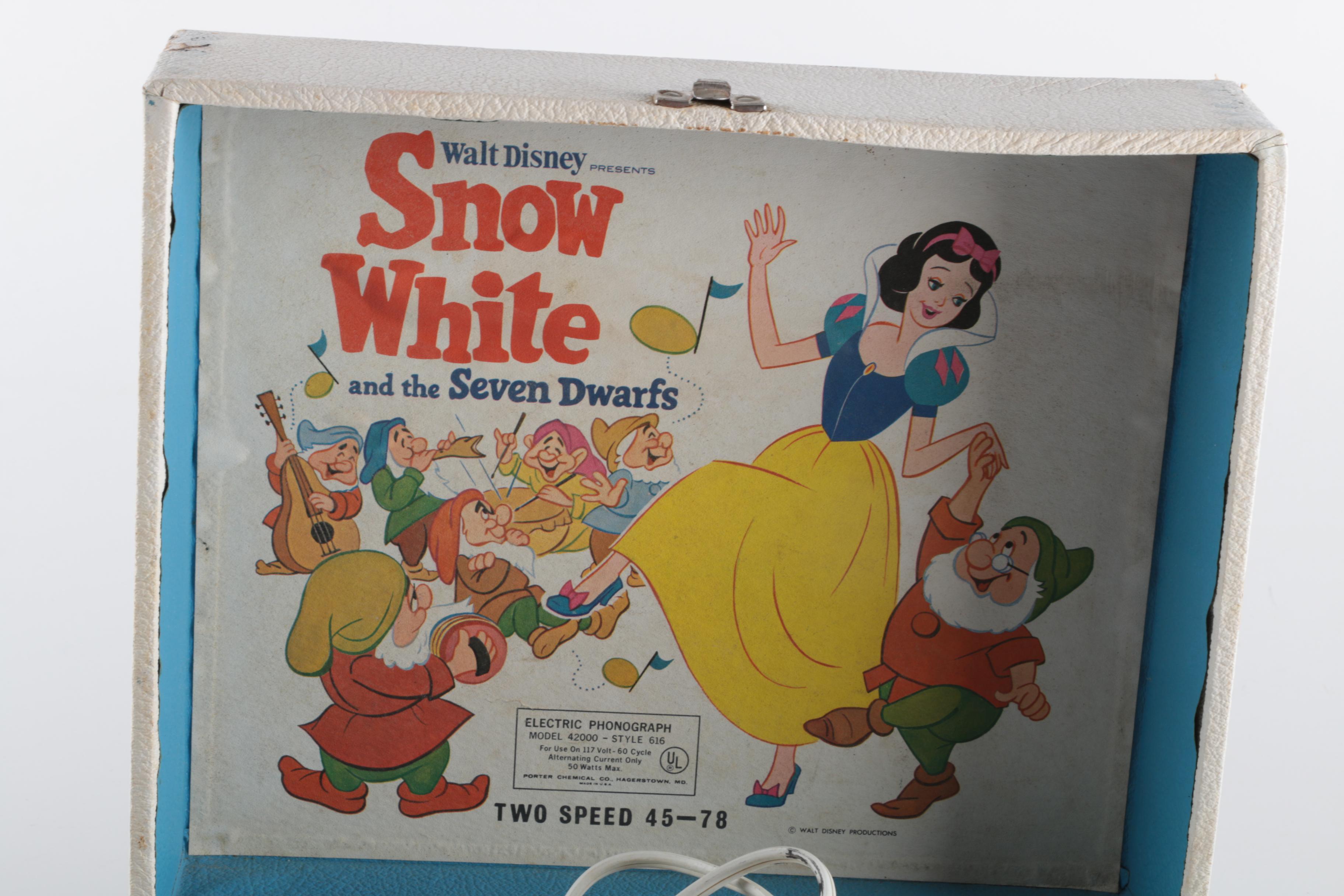 Snow White Themed Children's Record Player