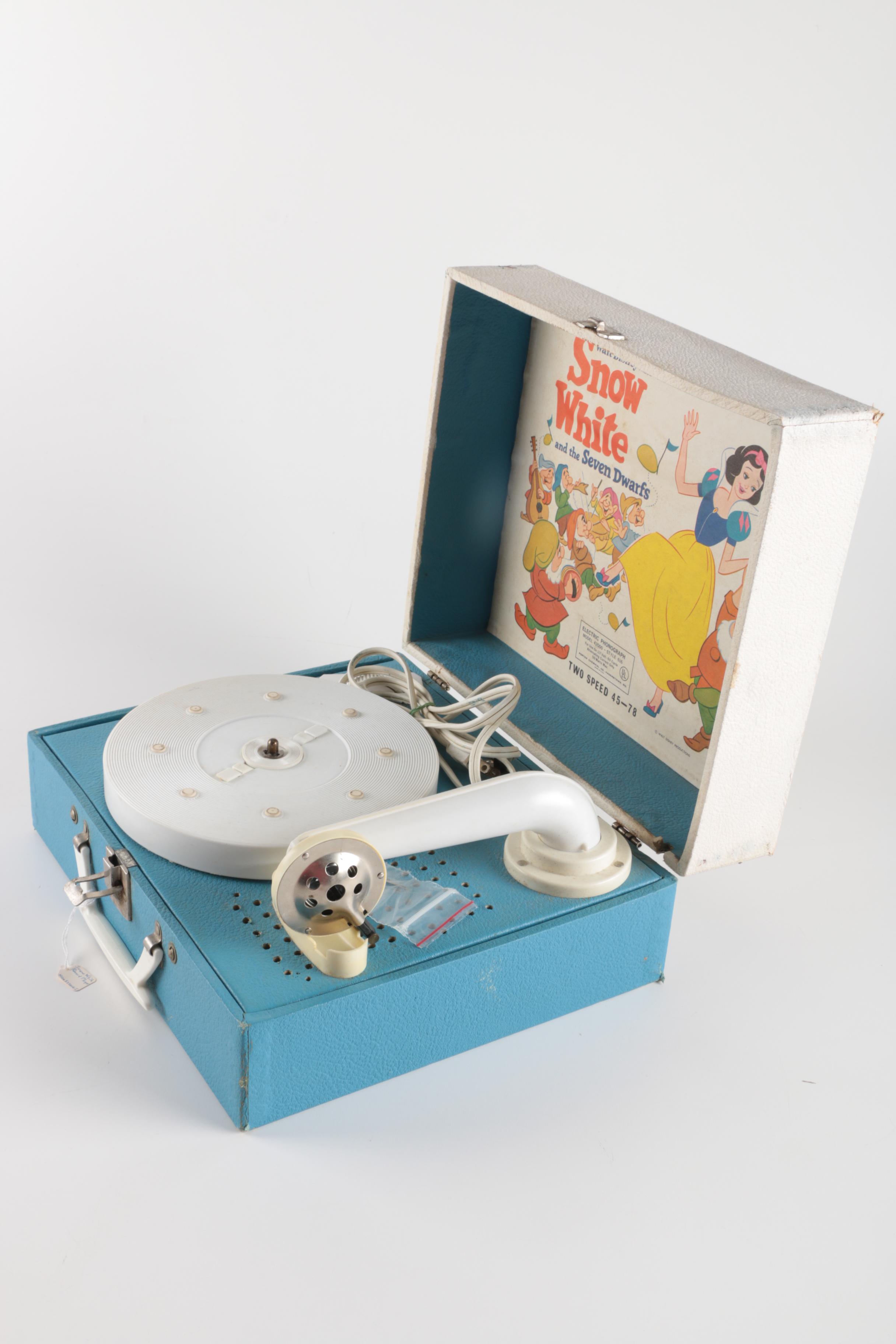 Snow White Themed Children's Record Player