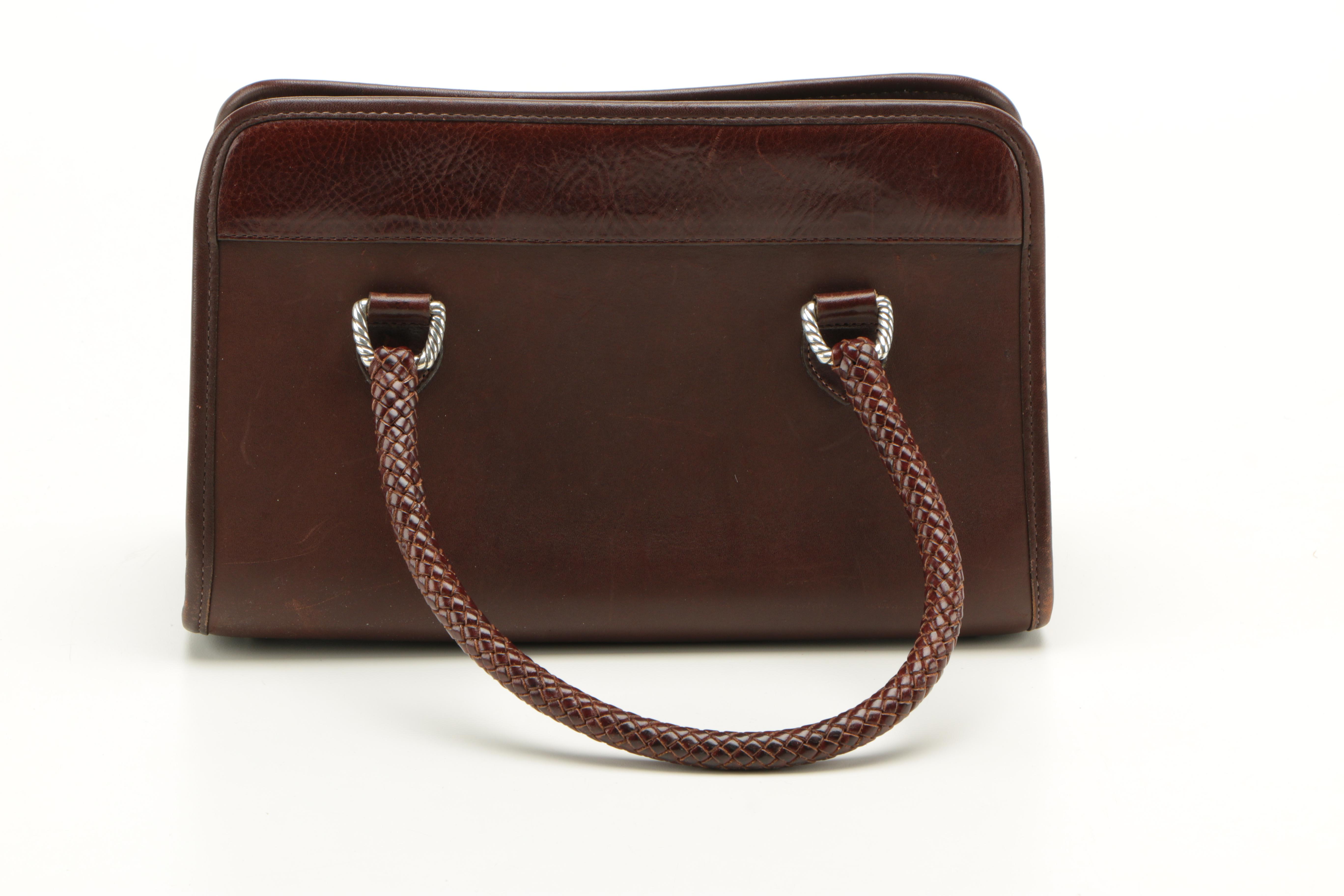 Brighton Woven Leather Handbag