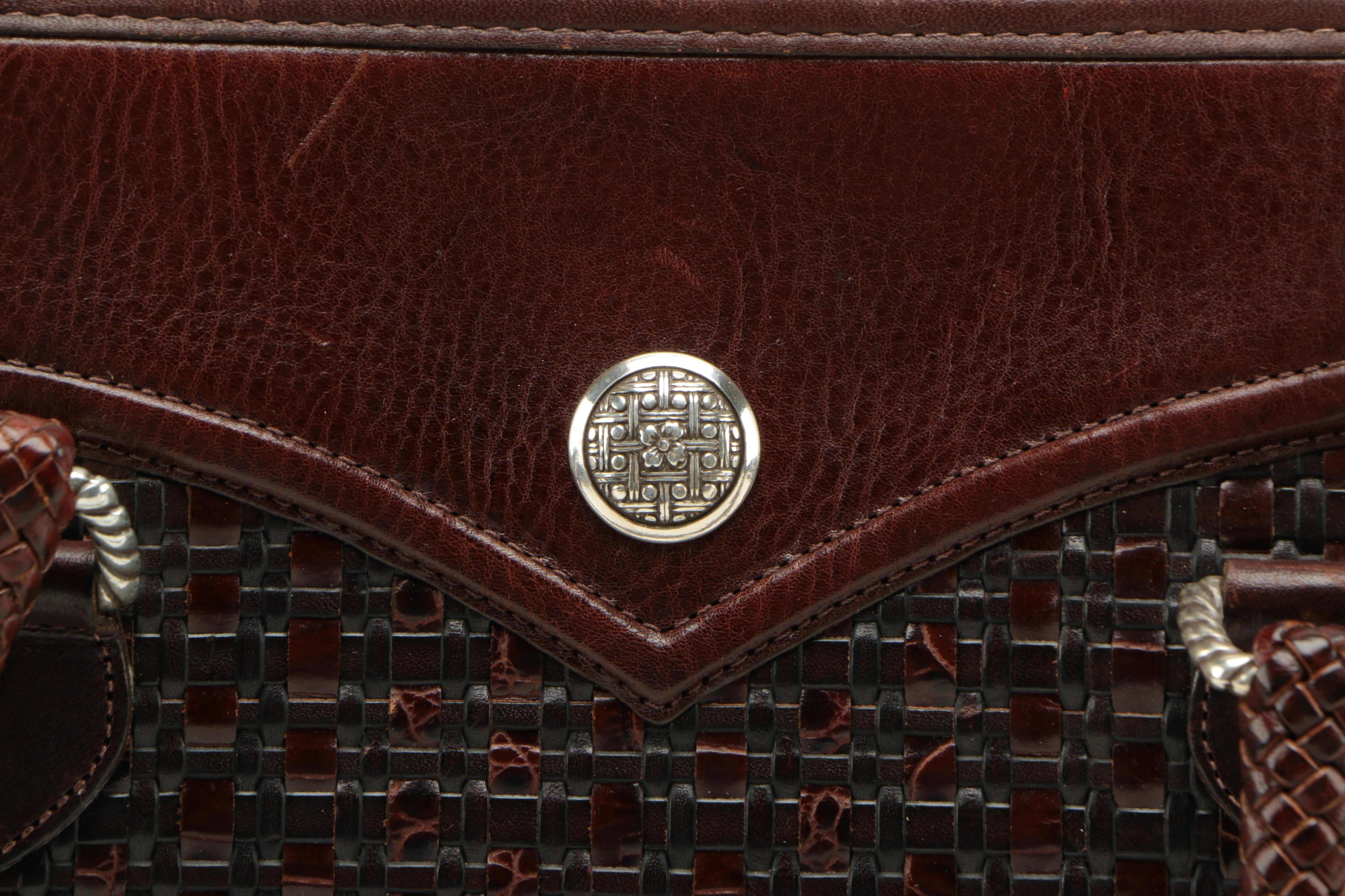 Brighton Woven Leather Handbag