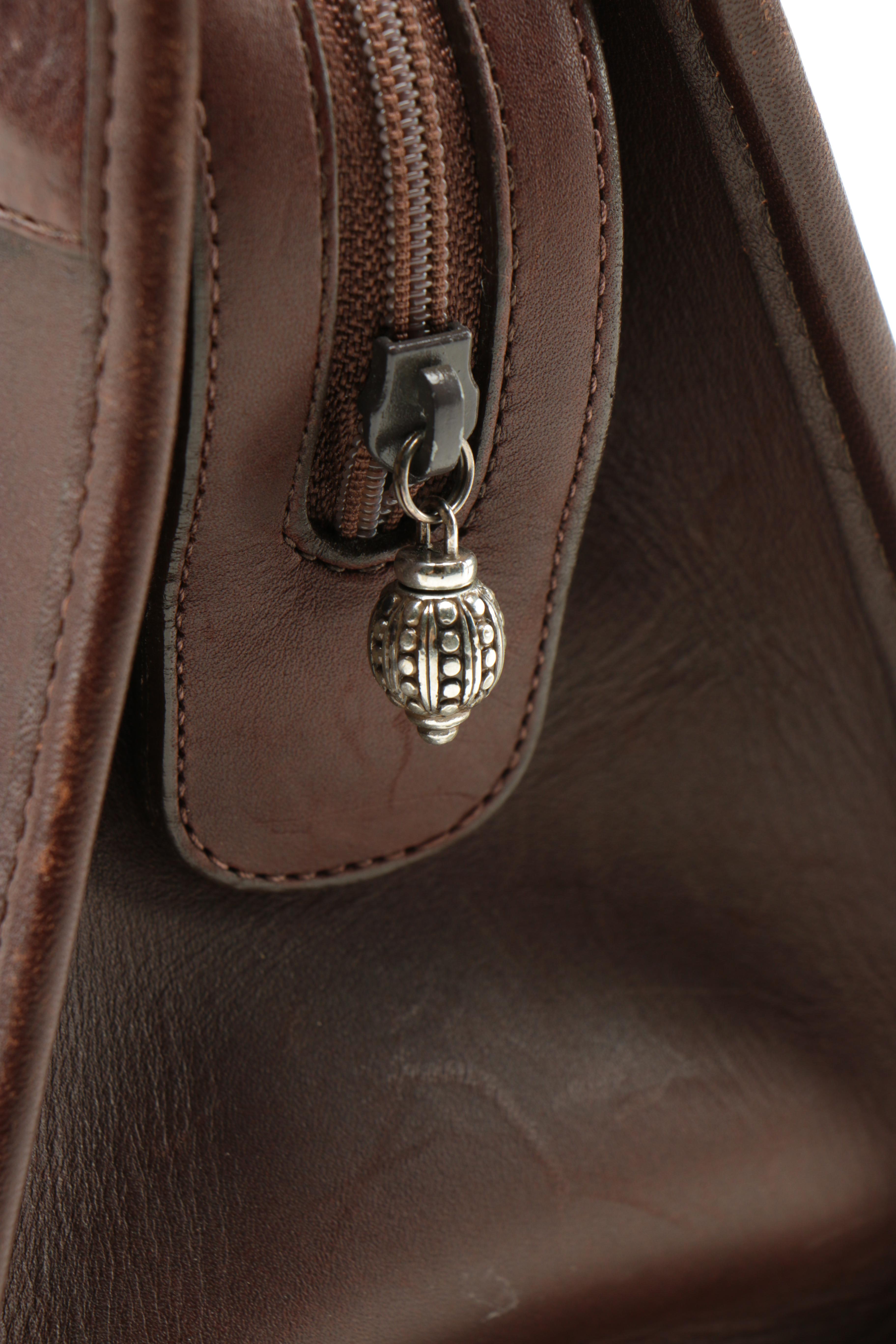 Brighton Woven Leather Handbag