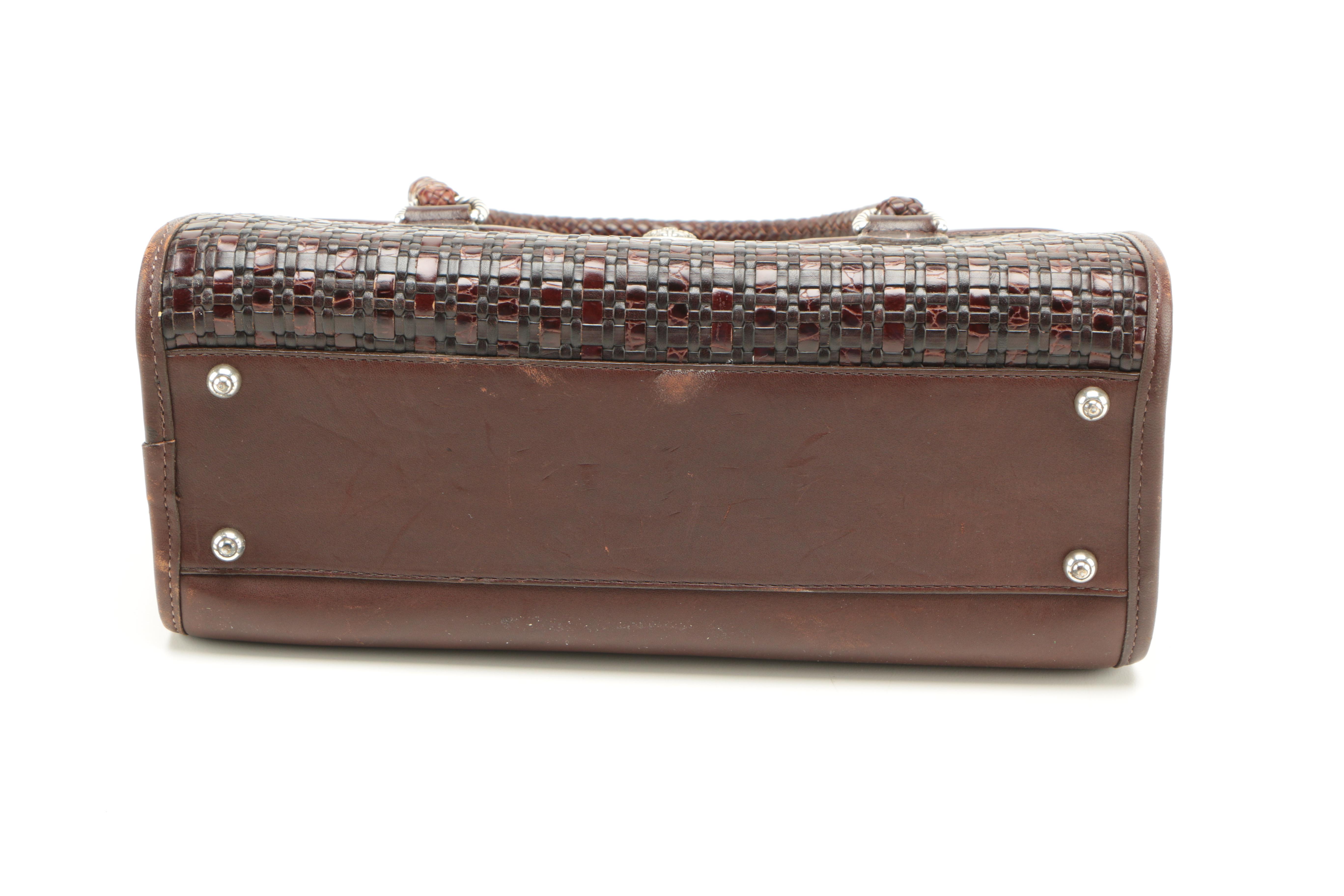 Brighton Woven Leather Handbag