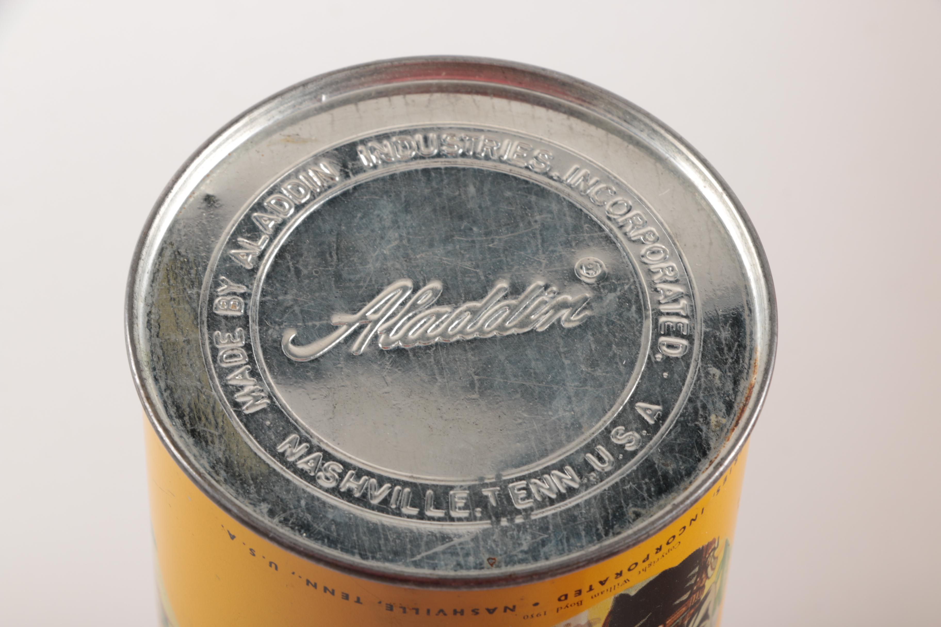 Vintage Hopalong Cassidy Metal Lunch Box and Thermos