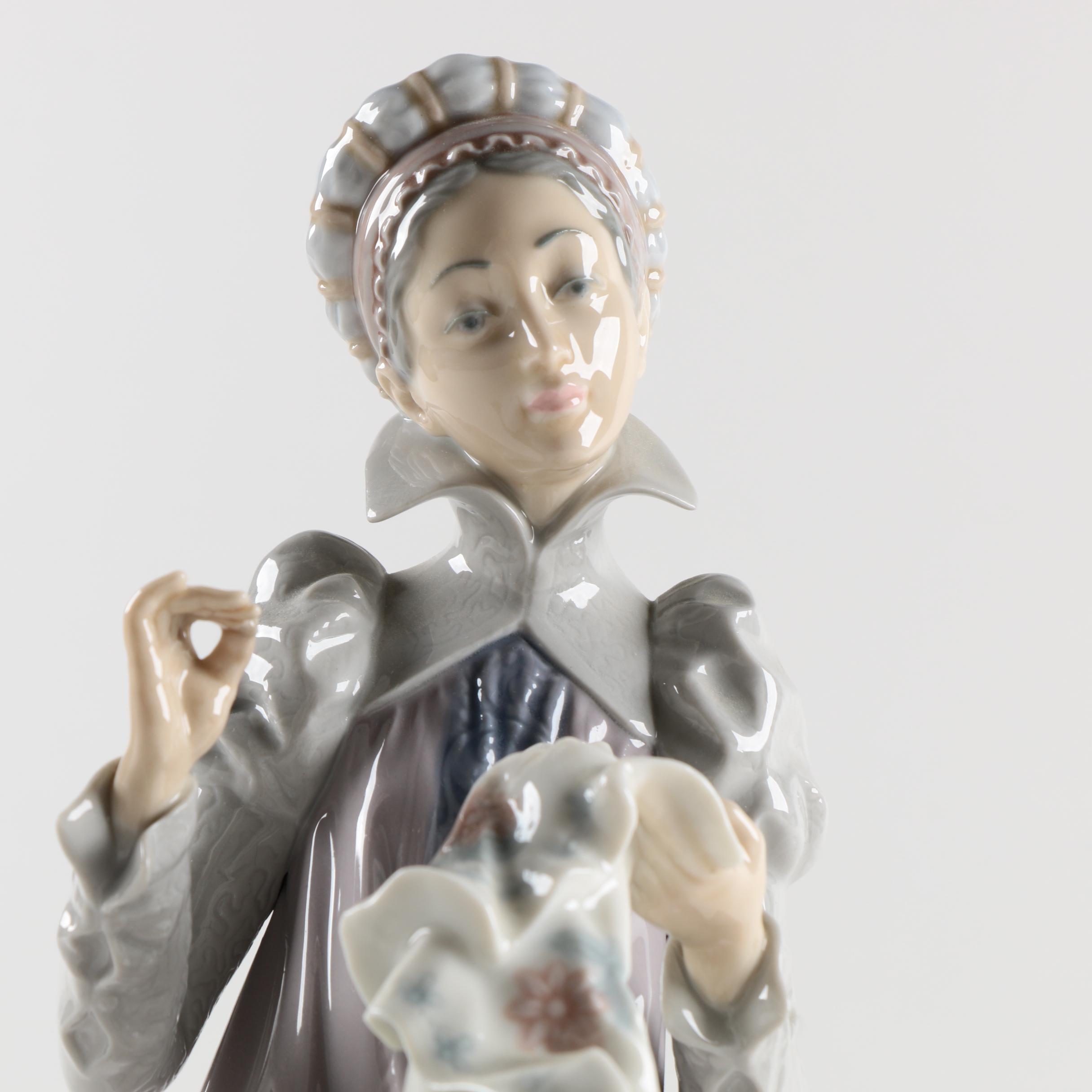 Vintage Lladró "Sewing a Trousseau" Figurine