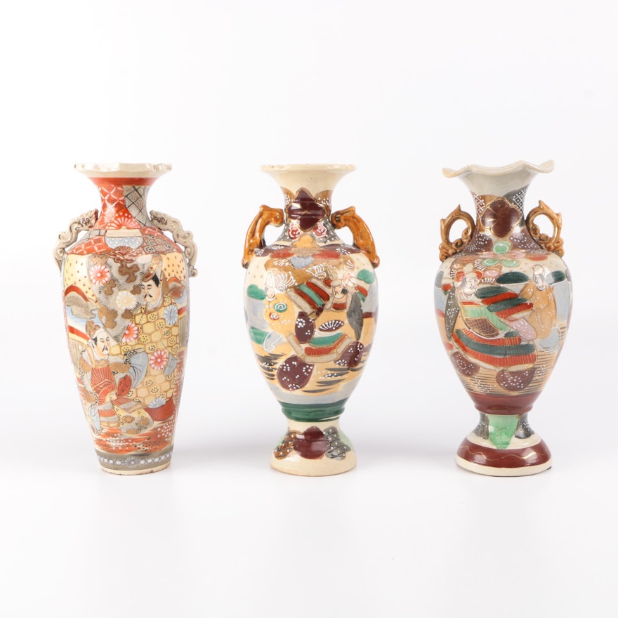 Assortment of Japanese Ceramic Vases