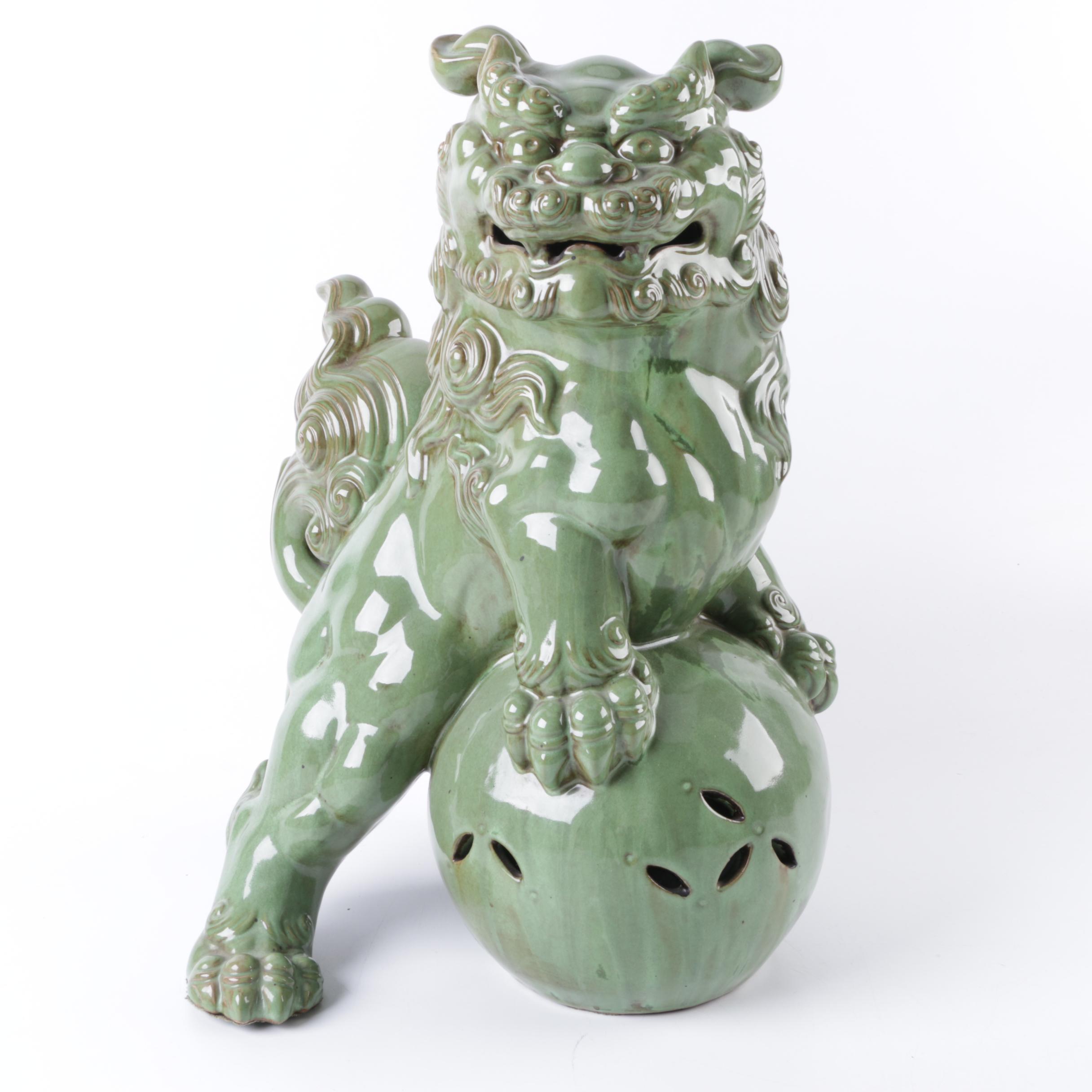 Ceramic Chinese Guardian Lion
