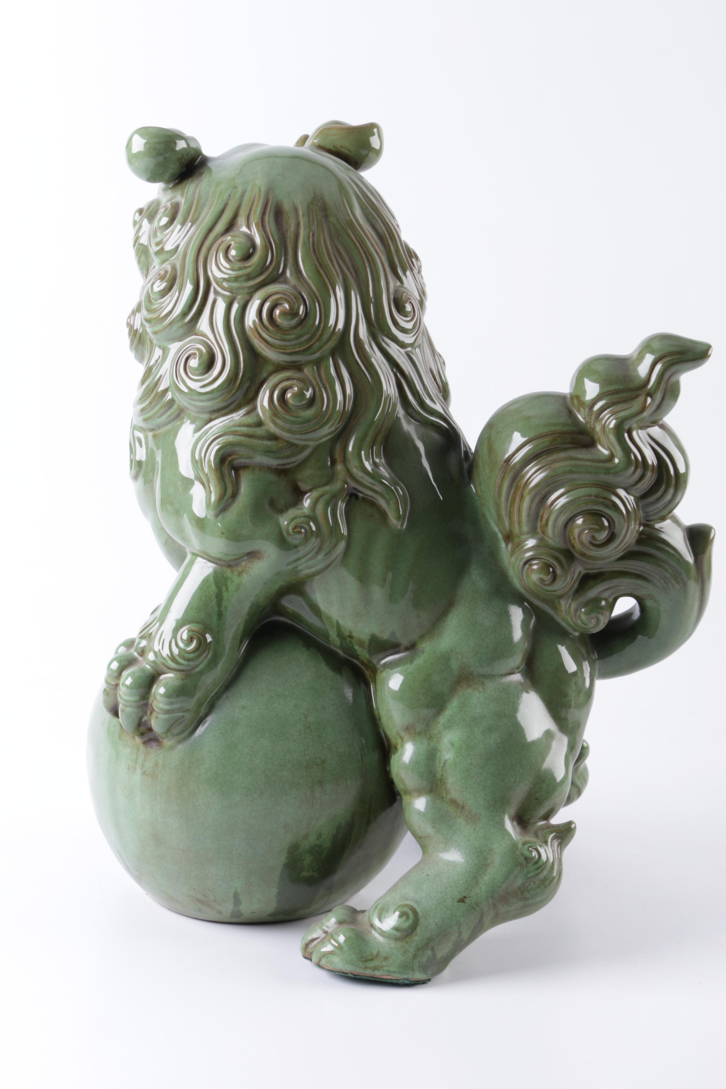 Ceramic Chinese Guardian Lion