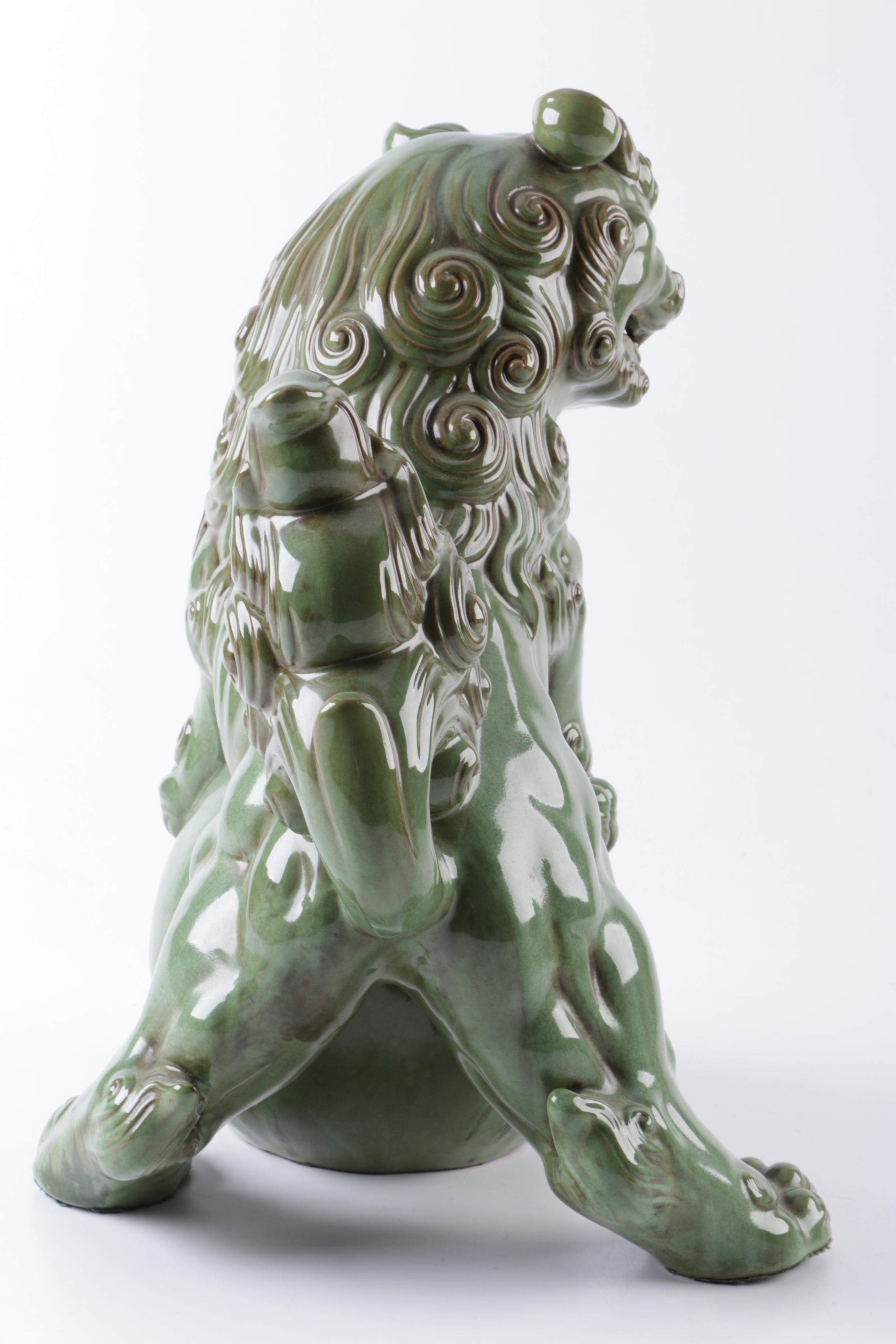 Ceramic Chinese Guardian Lion