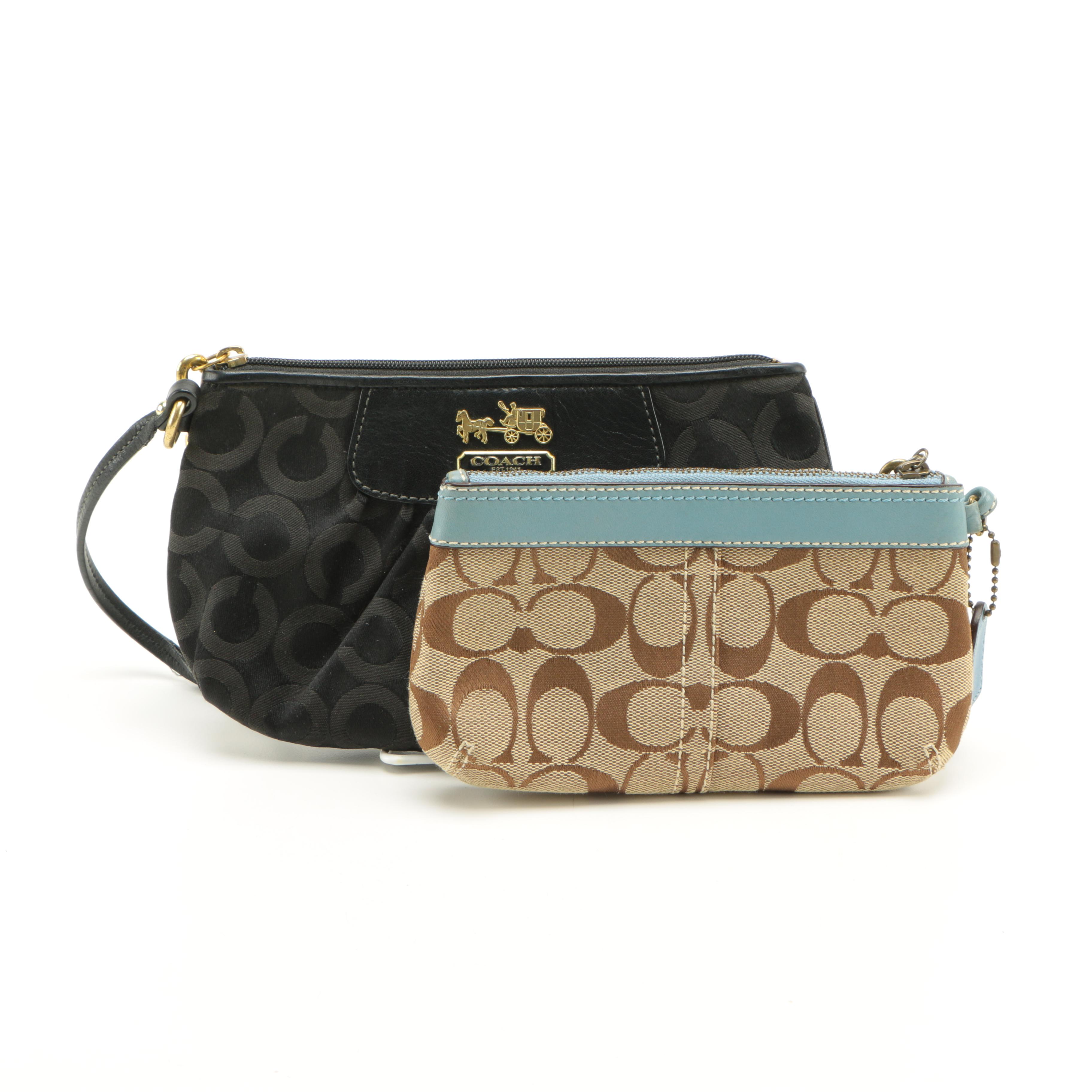 Coach Monogrammed Wristlets
