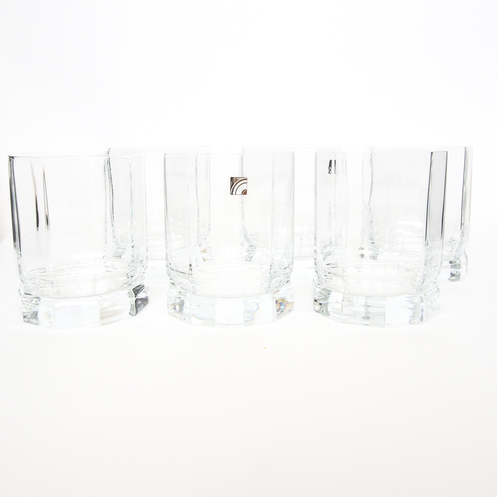 Luigi Bormioli "Light & Music" Italian Crystal Old Fashioned Glasses
