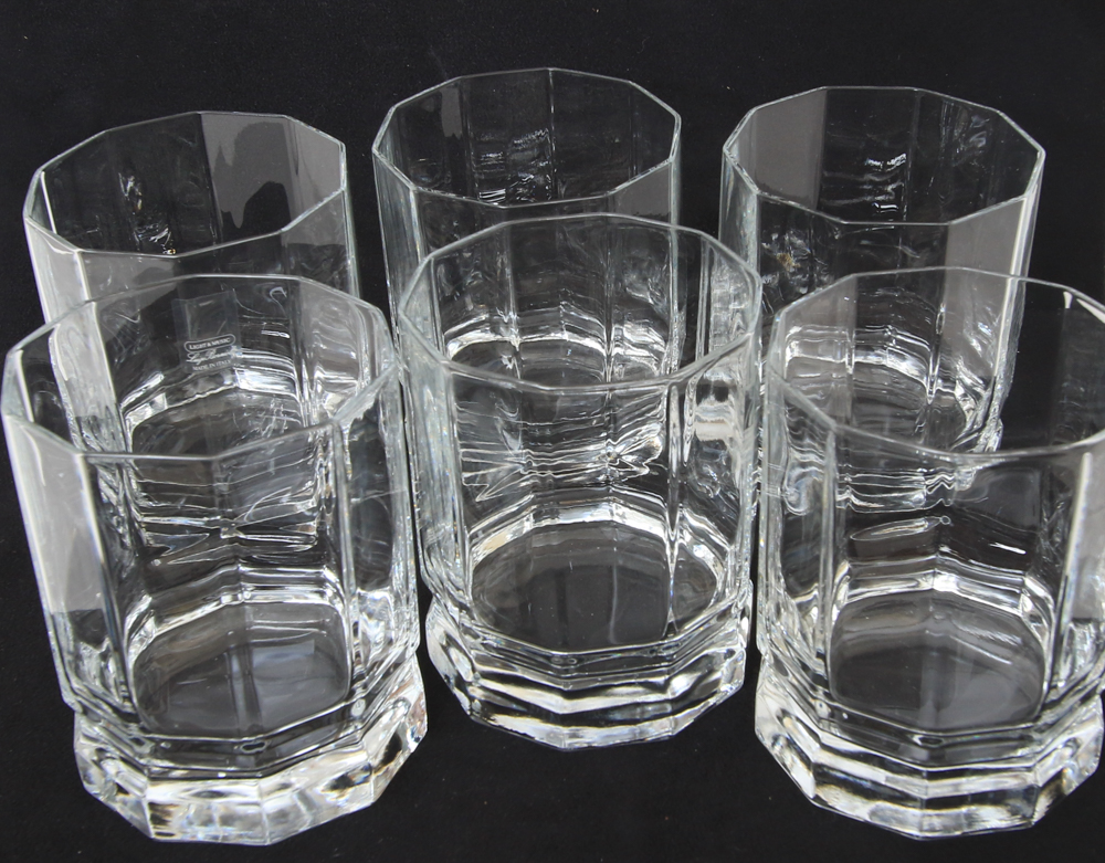 Luigi Bormioli "Light & Music" Italian Crystal Old Fashioned Glasses