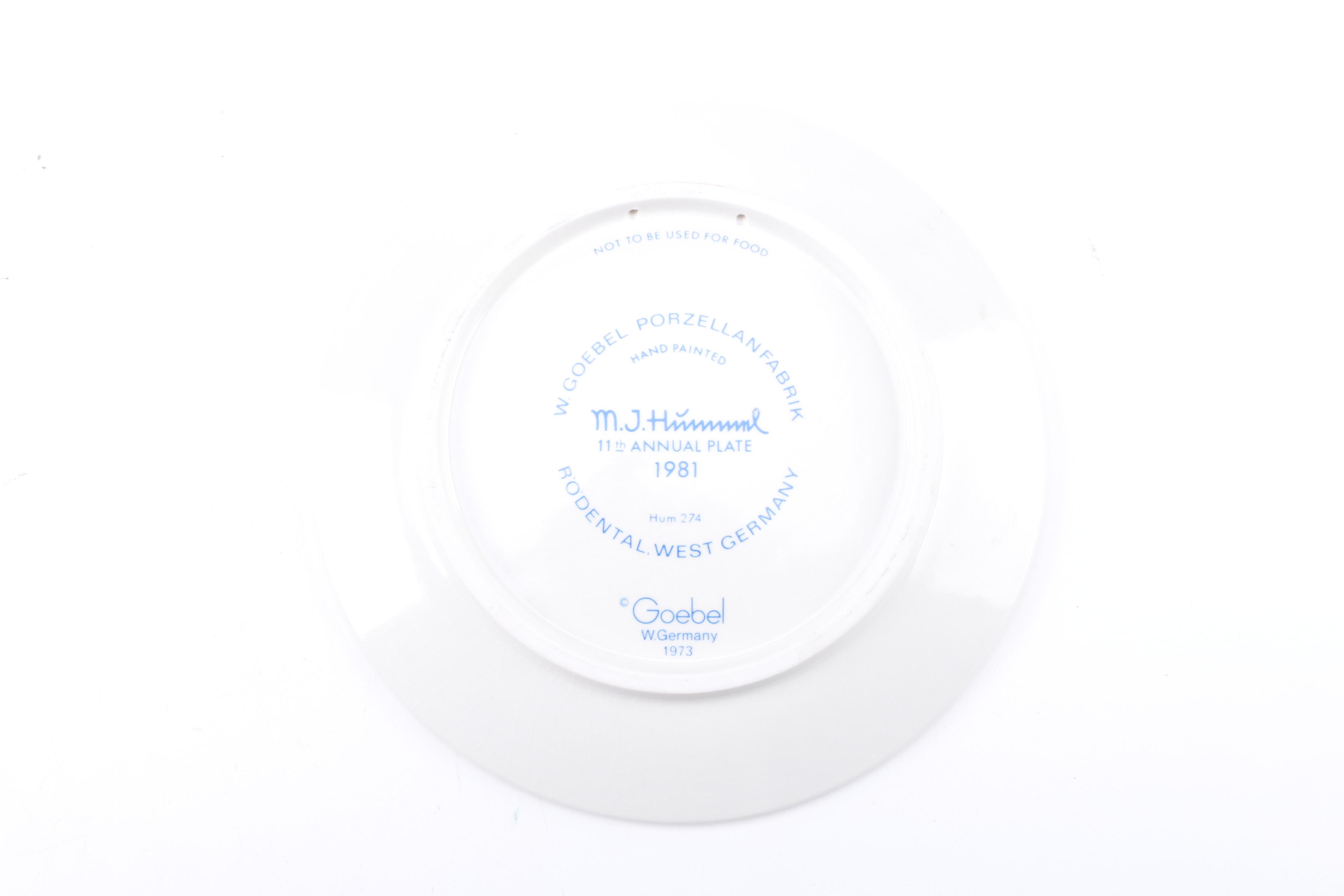 Decorative Hummel Themed Porcelain Plates