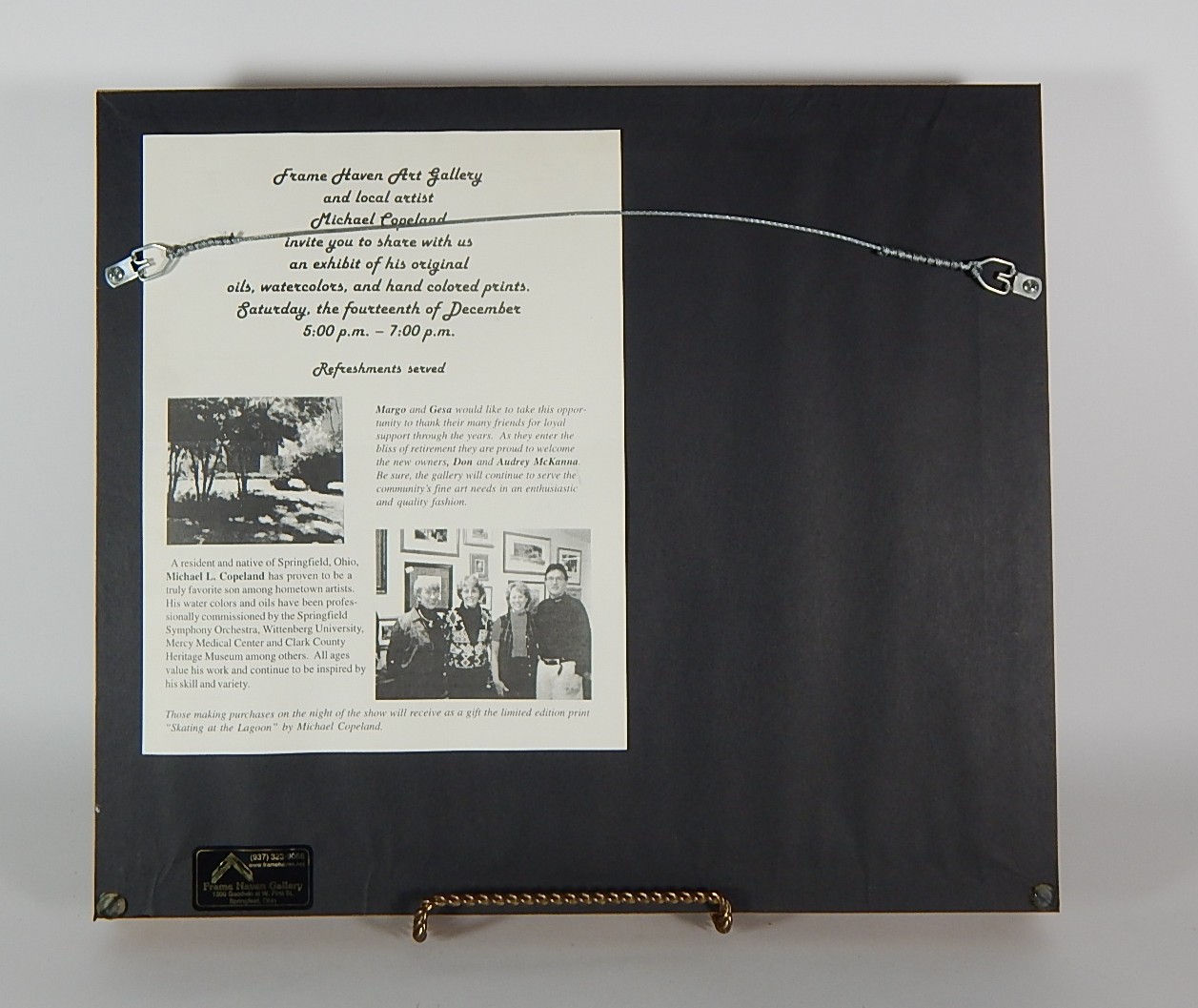 Michael Copeland Signed Original Watercolor