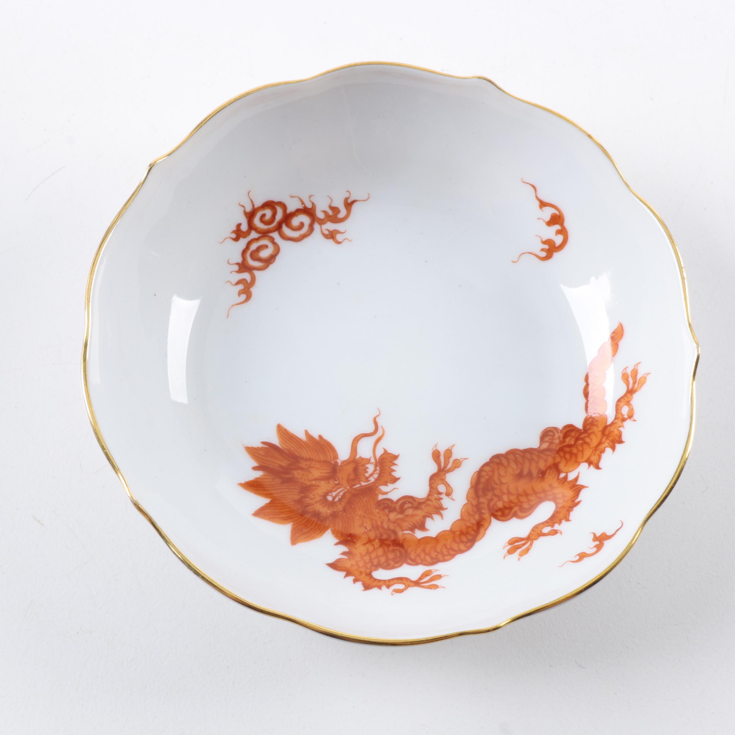 Meissen Porcelain Teacups and Saucers