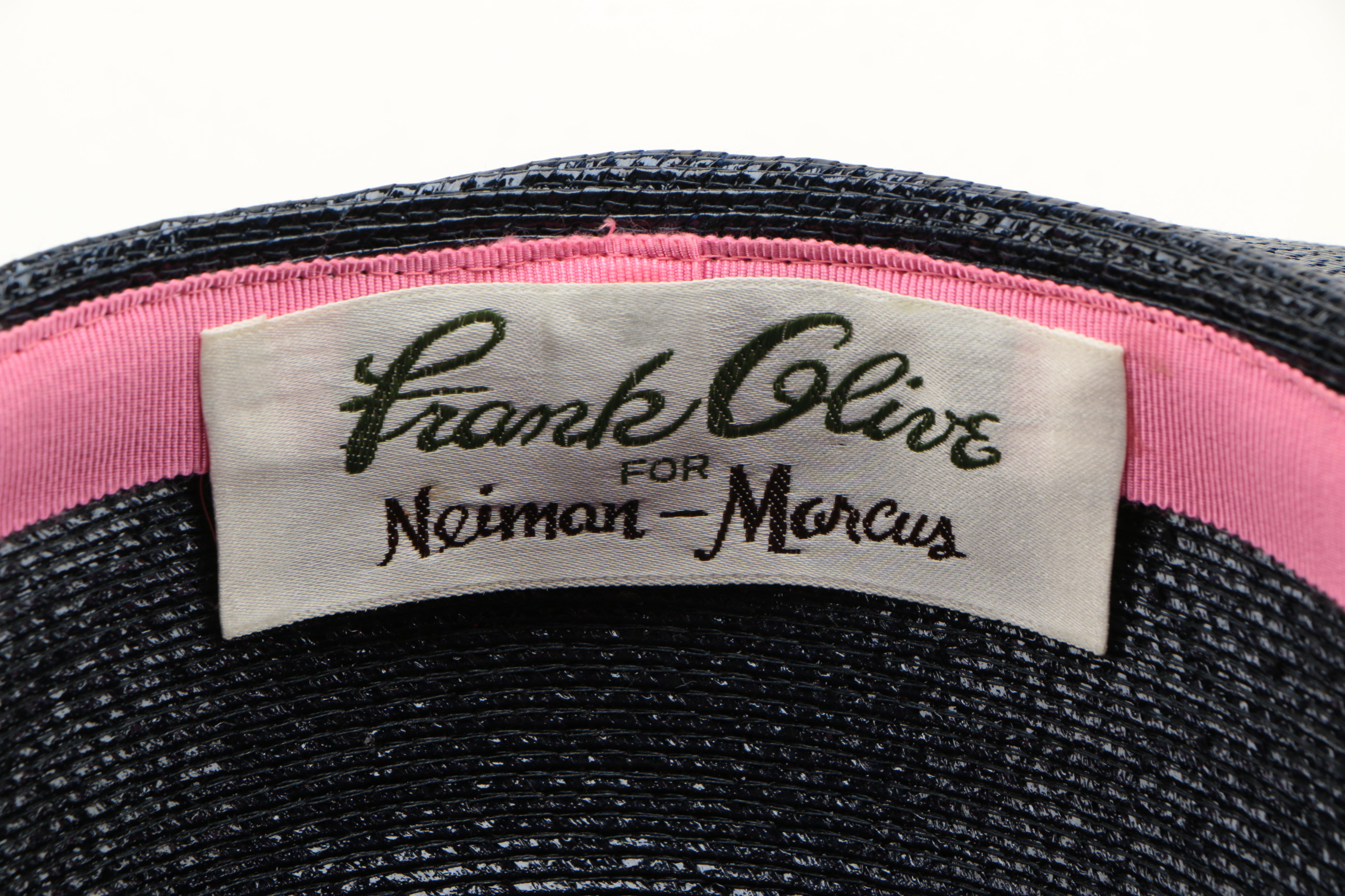 Navy Blue Sunhat by Frank Olive for Neiman-Marcus