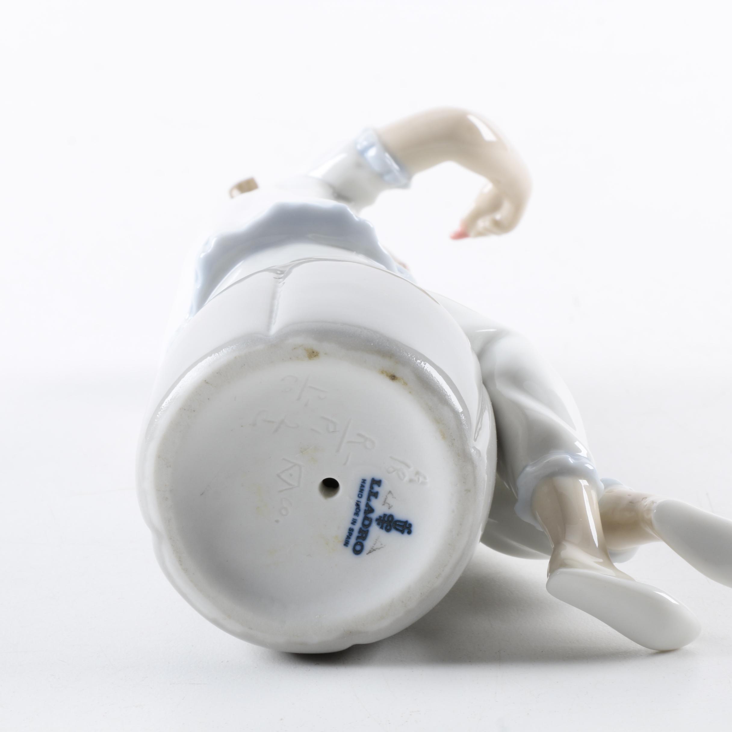 Lladró Porcelain "Girl With Doll" Figurine