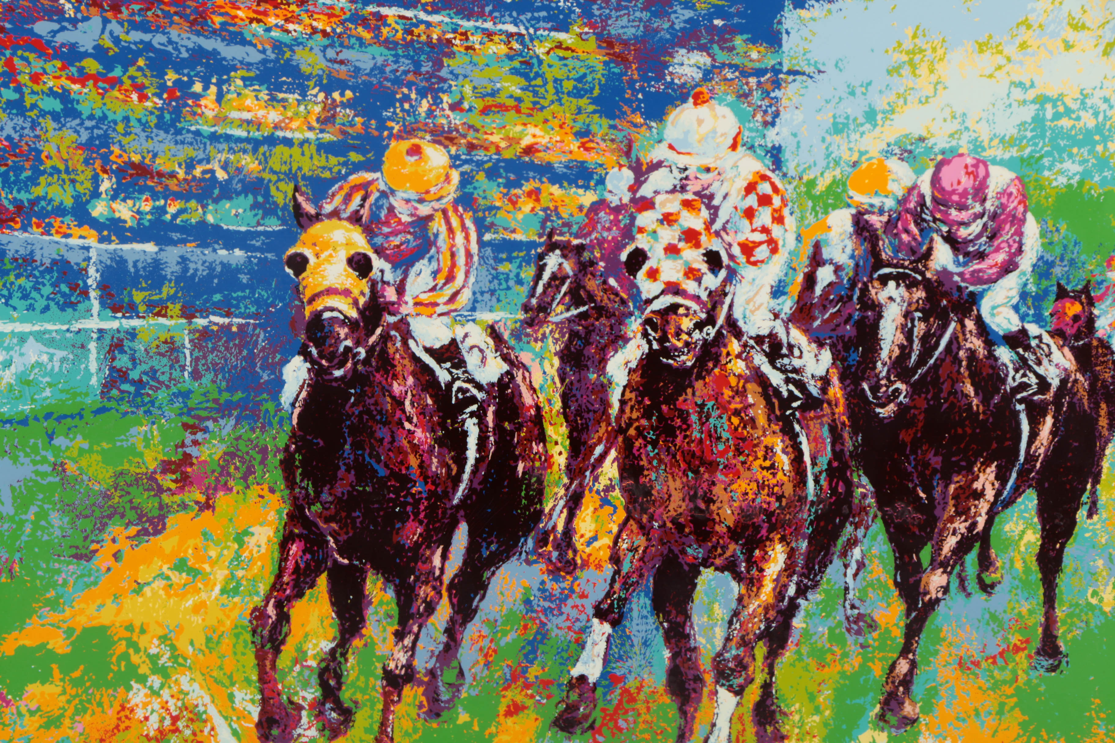 Mark King Limited Edition Serigraph Print "Home Stretch"