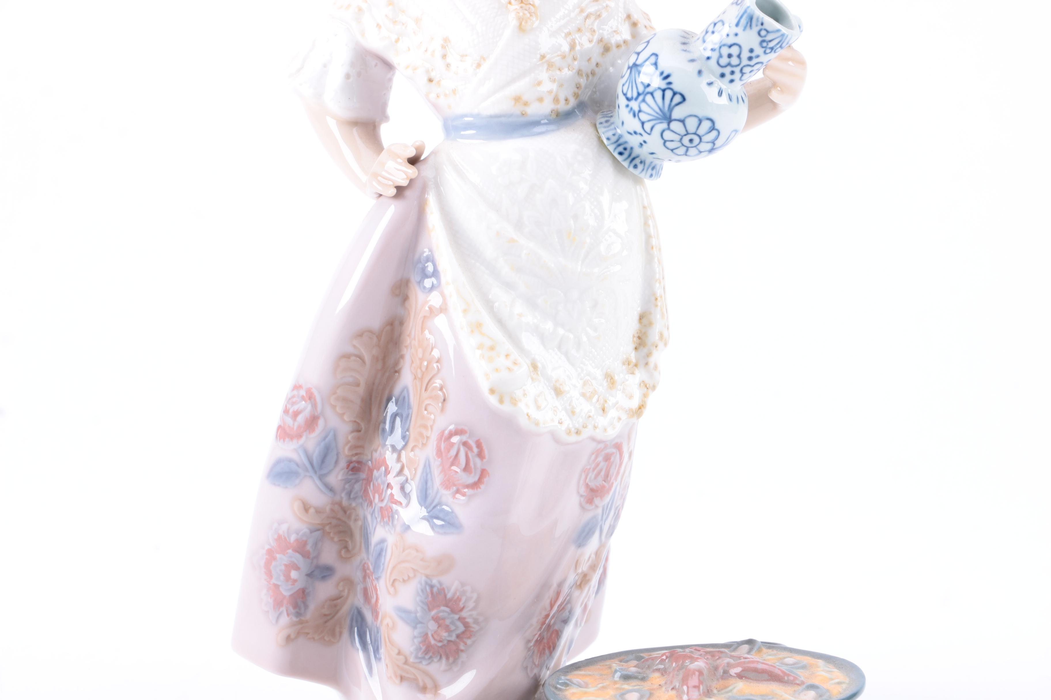 Lladró Spanish Girl Cooking Figurine