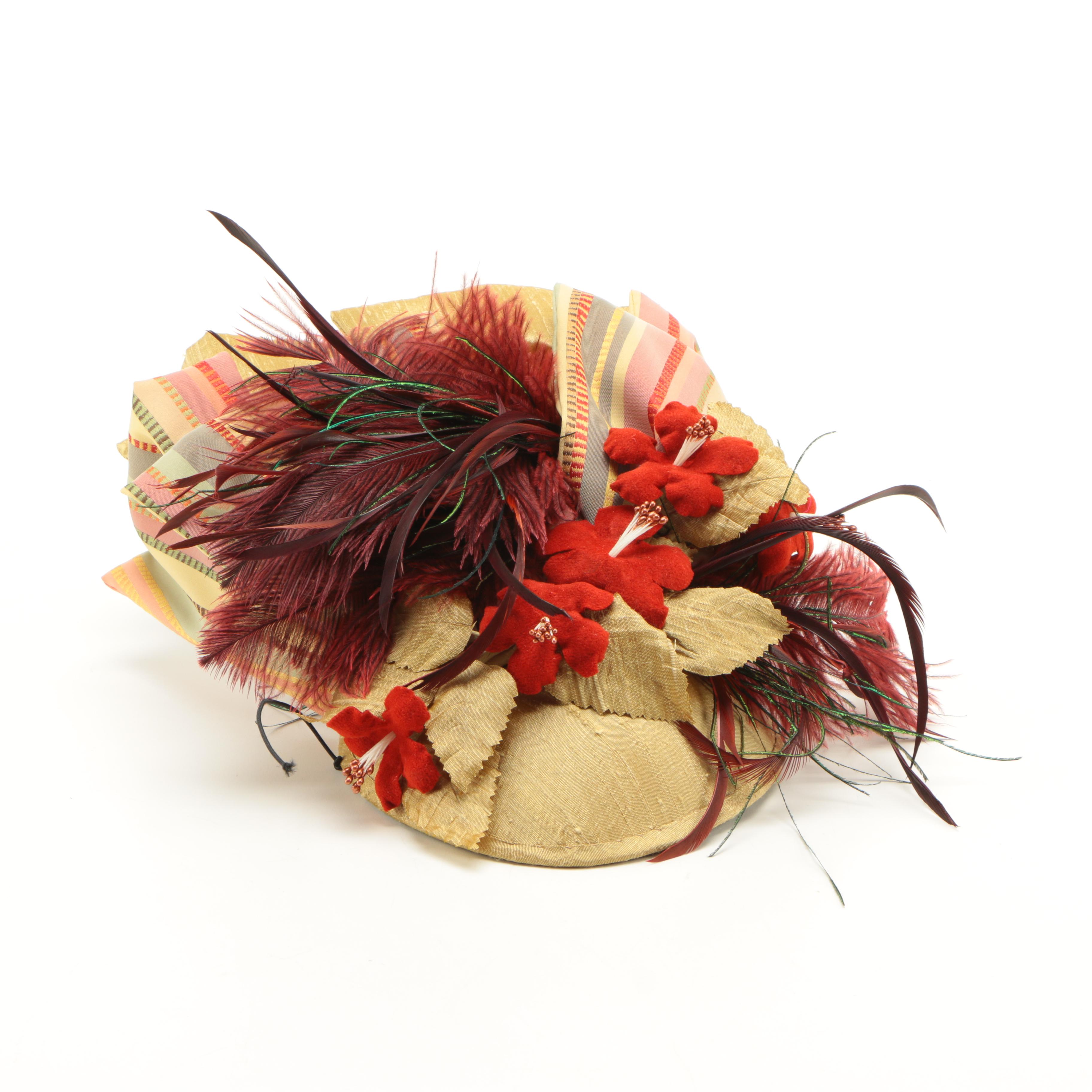 John Koch Feathered Headpiece