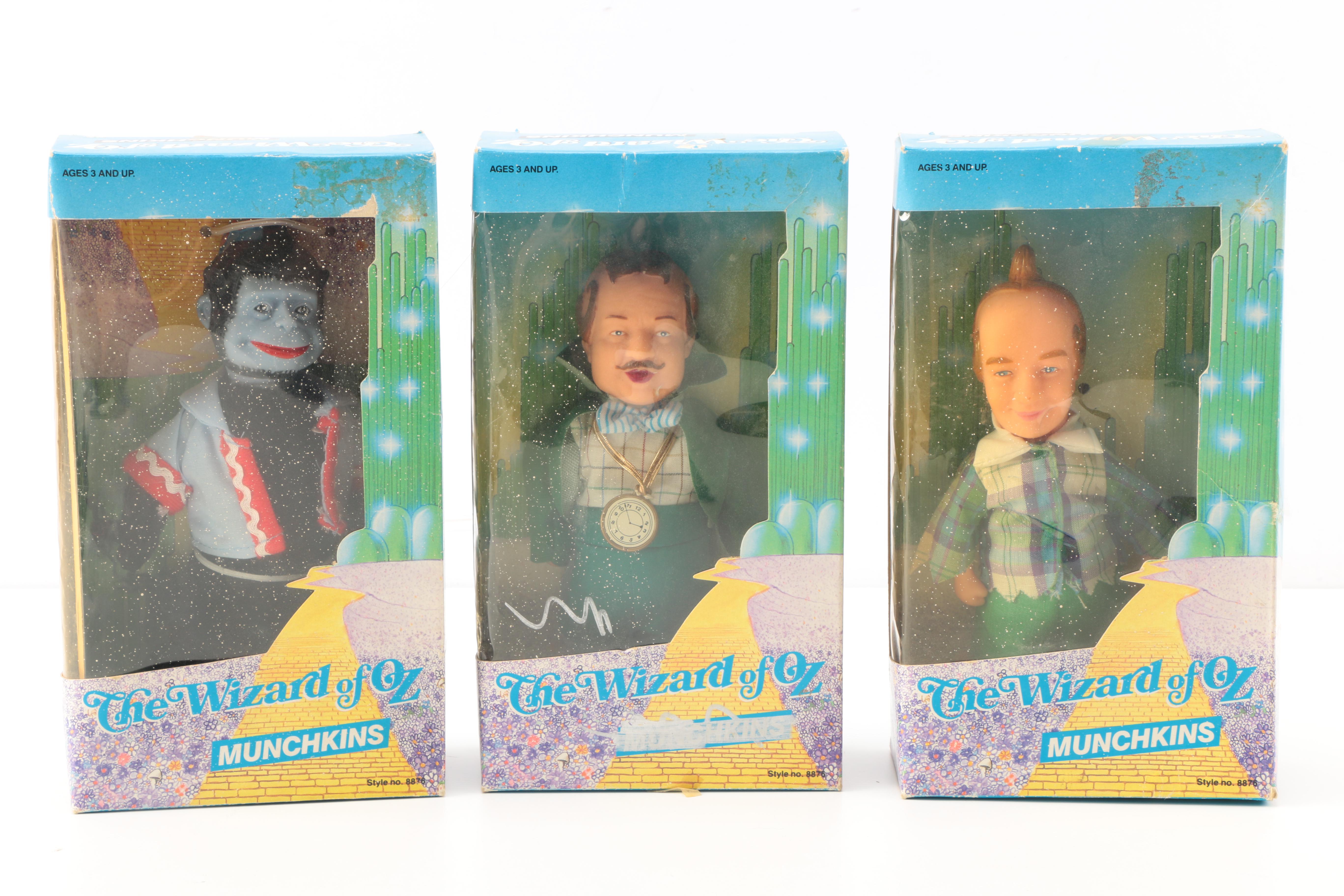 Wizard of Oz Dolls, Including Autographed Boxes