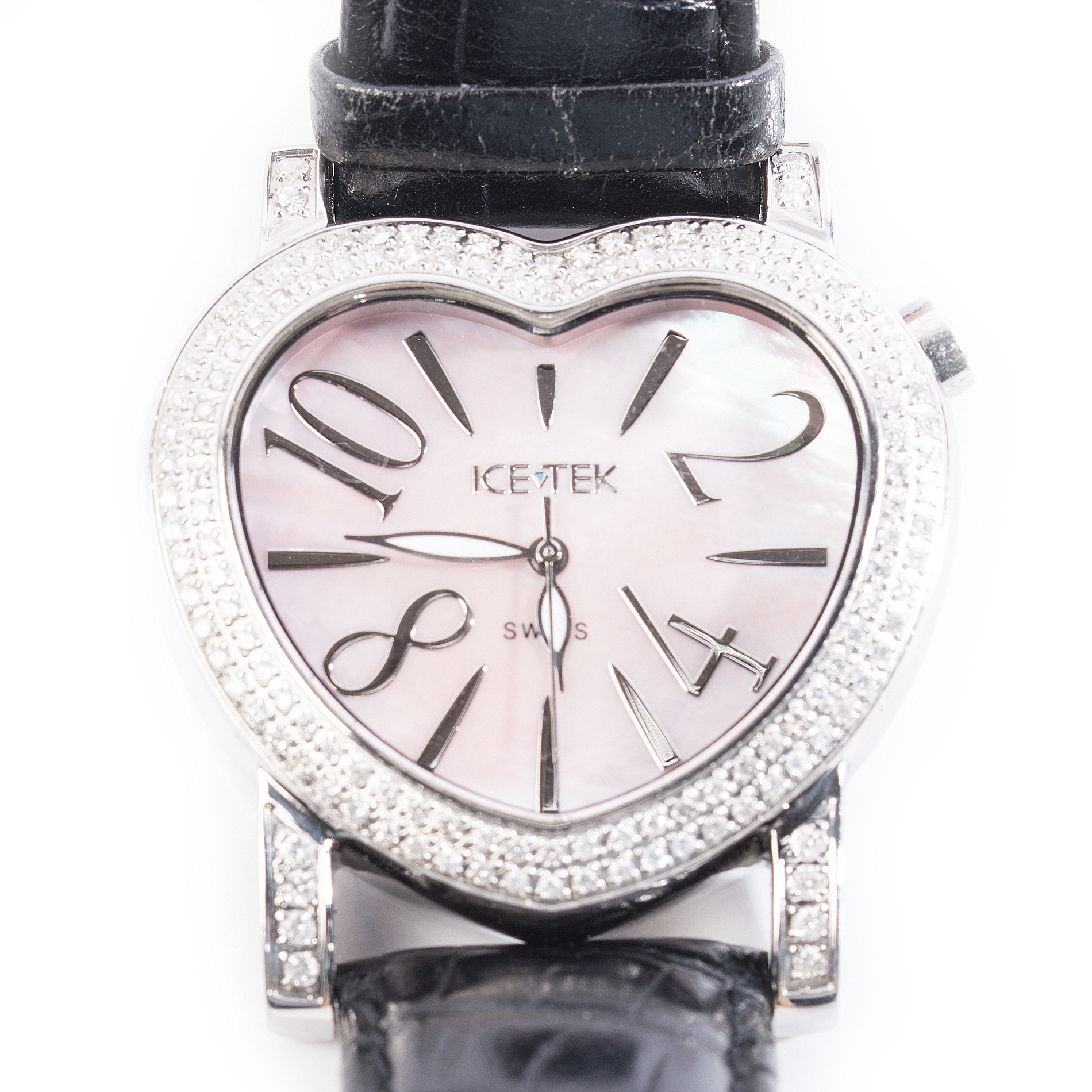 Ice tek diamond heart watch outlet