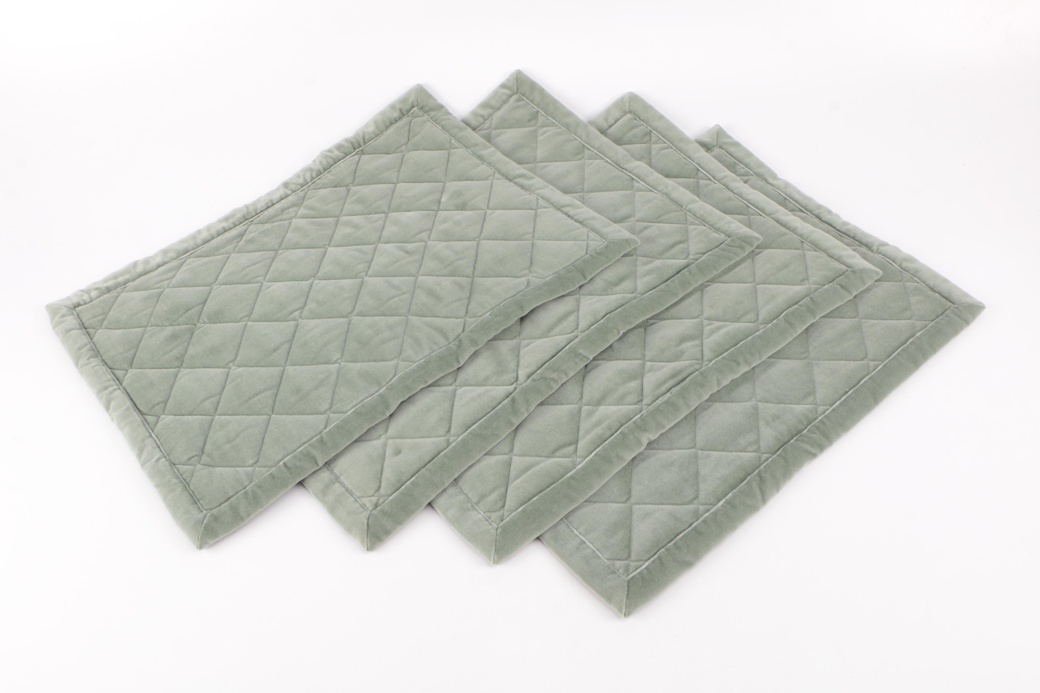 Quilted Velvet and Corduroy Placemats by Juliska and Ann Gish