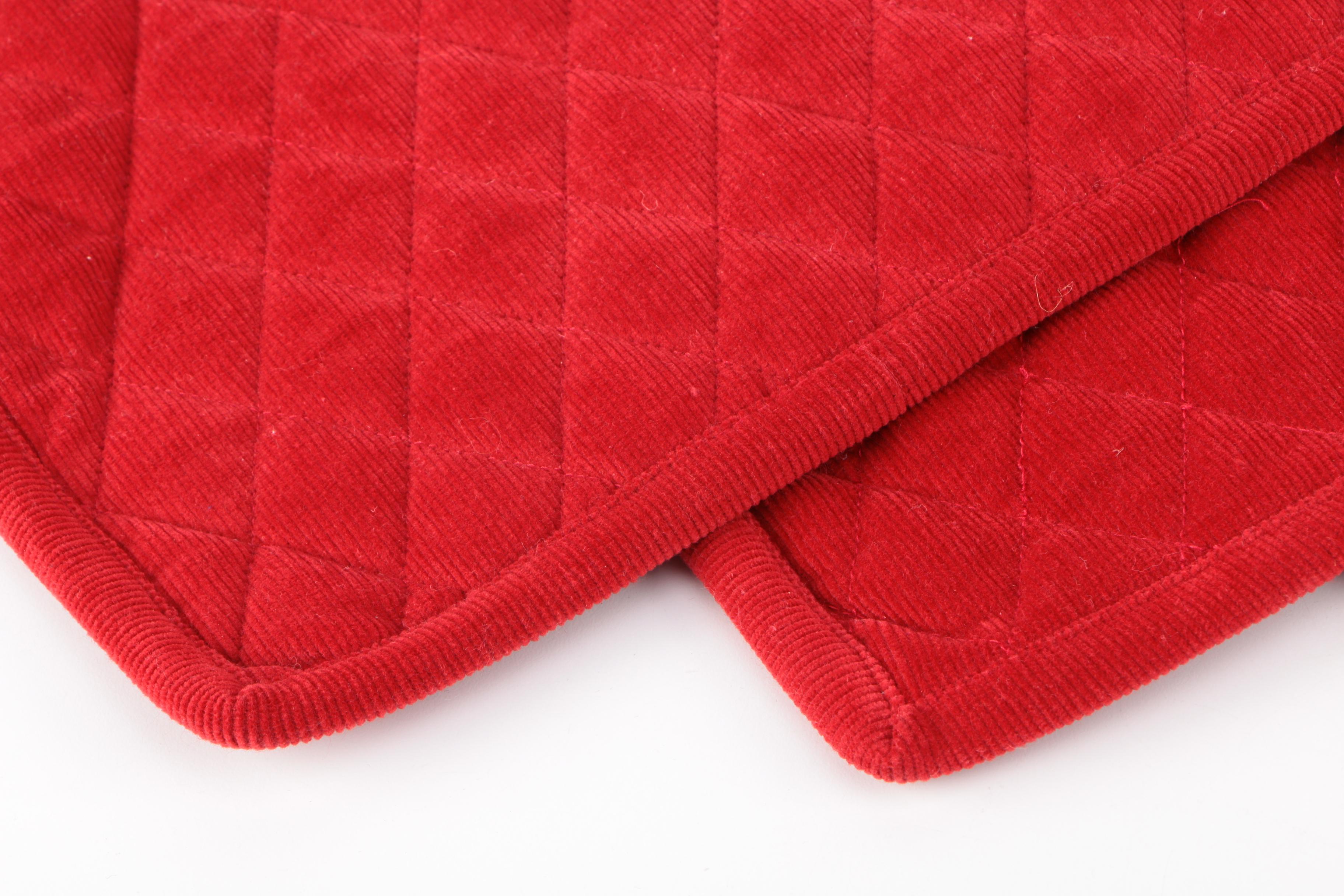 Quilted Velvet and Corduroy Placemats by Juliska and Ann Gish