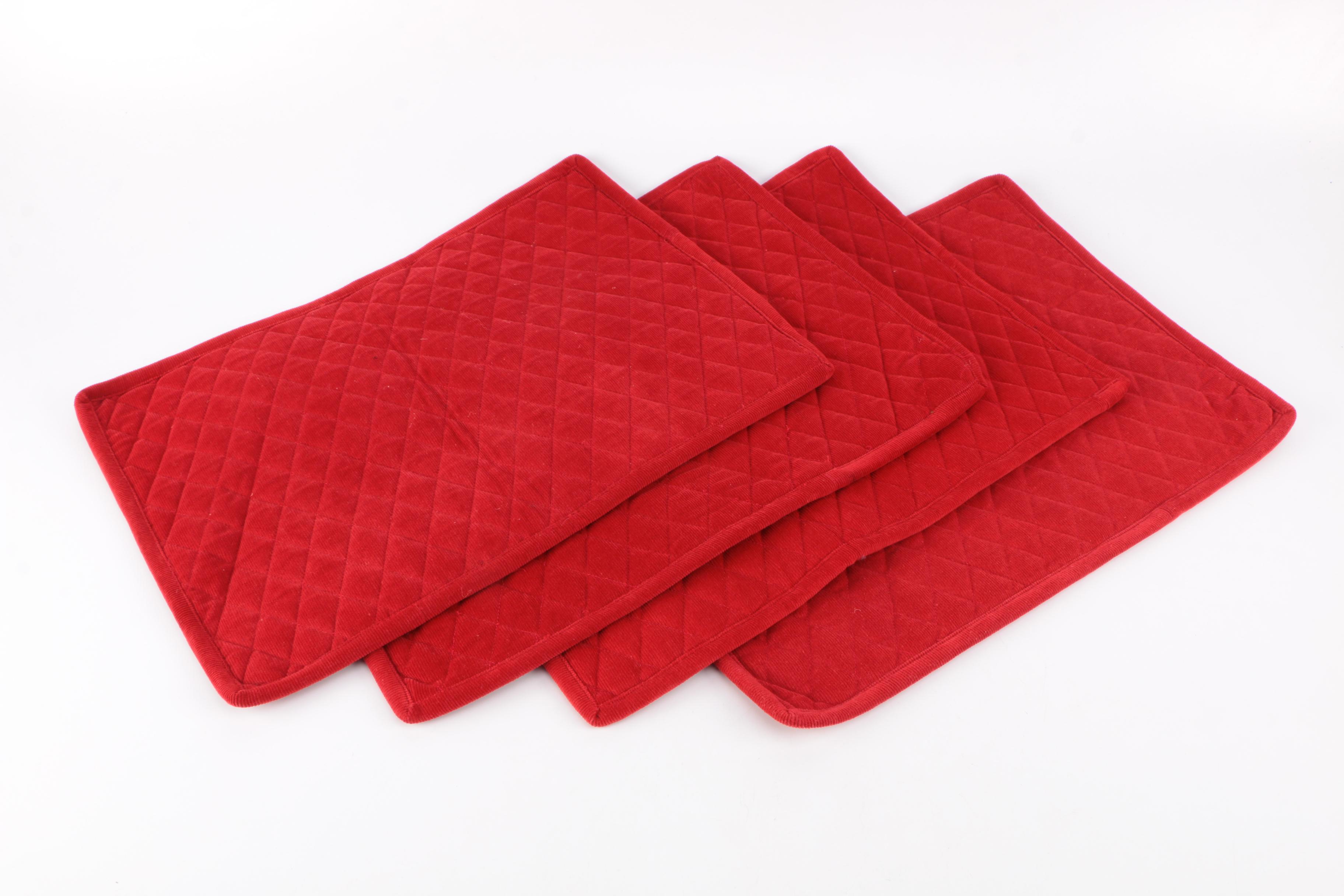 Quilted Velvet and Corduroy Placemats by Juliska and Ann Gish